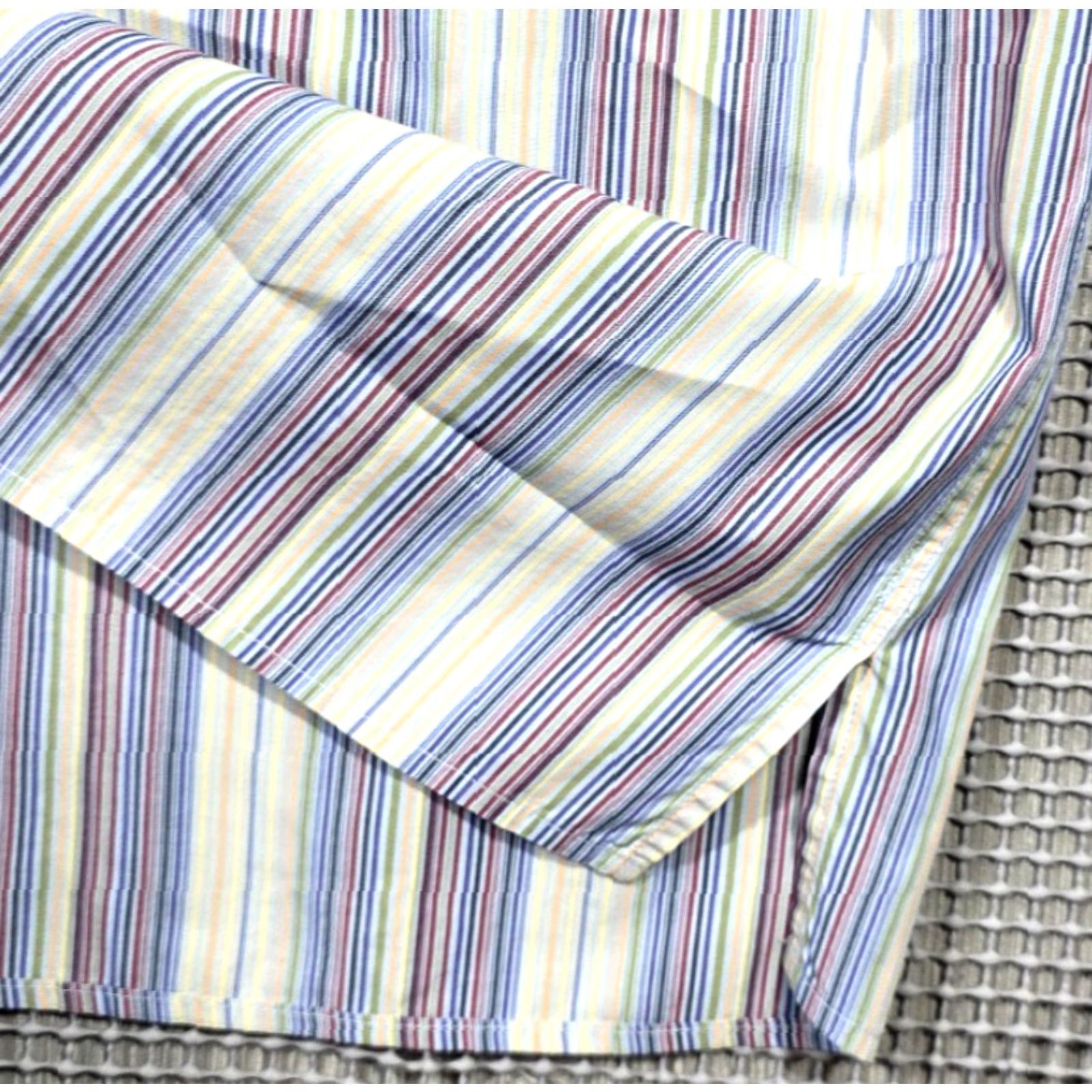 Ermenegildo Zegna Ermenegildo Zegna Button-Up Shirt Men Long Sleeve L Multicolor Stripe Italy Made Size US L / EU 52-54 / 3 - 7 Thumbnail