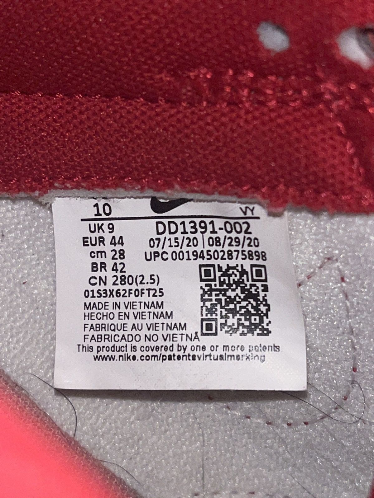 Nike Nike dunk low ‘UNLV’ 2021 Size US 10 / EU 43 - 6 Thumbnail