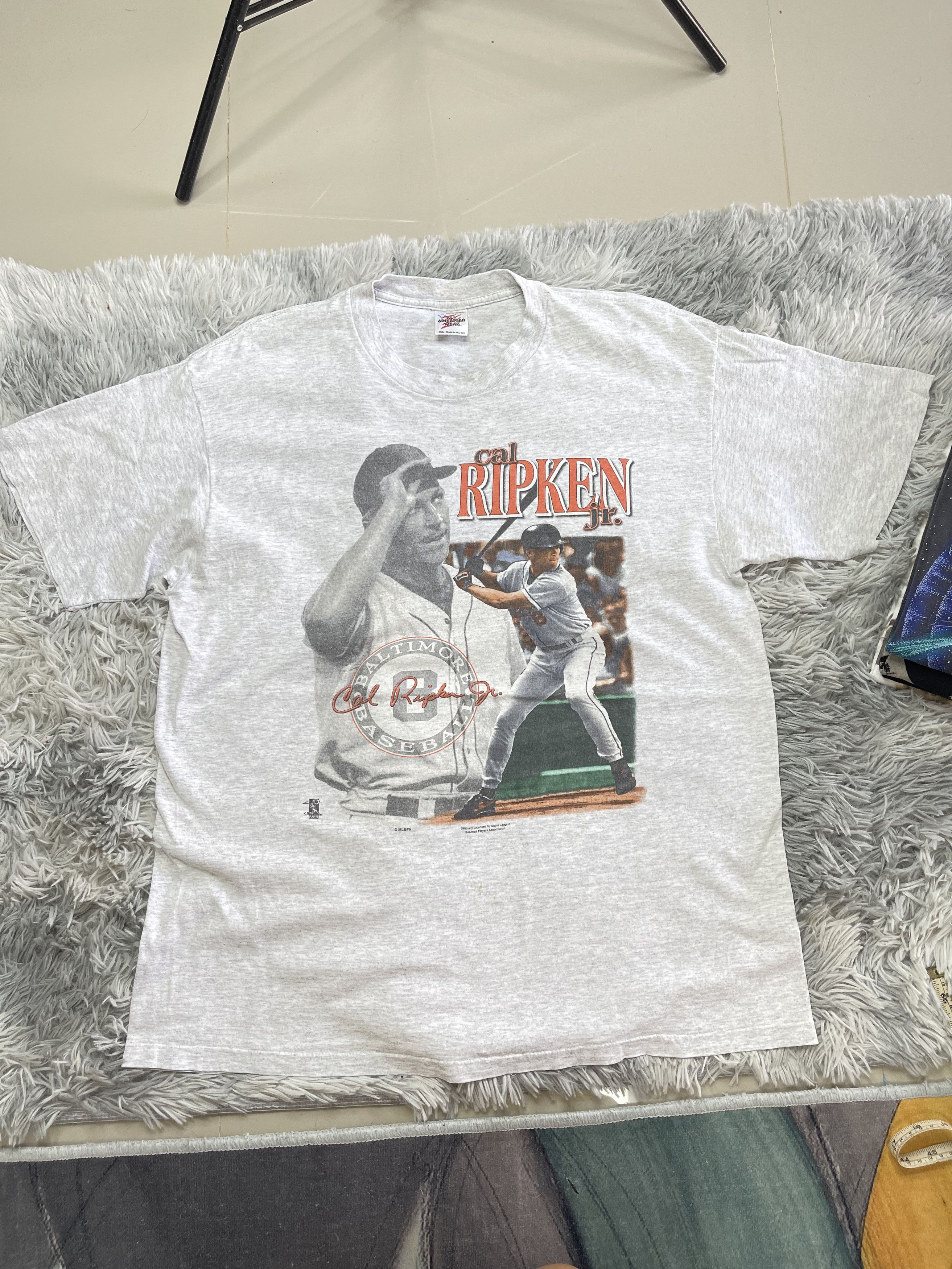 MLB Vintage 90s cal Ripken jr T shirt MBL Size US XL / EU 56 / 4 - 1 Thumbnail