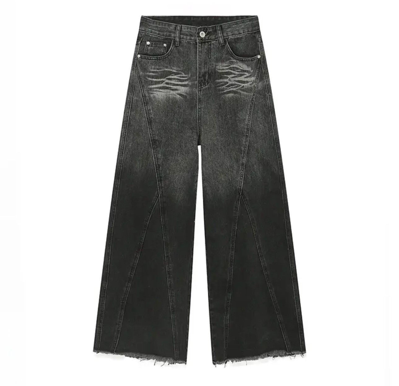 Japanese Brand × Vintage Streetwear Baggy Loose Wide Leg Jeans Pants Size US 32 / EU 48 - 6 Thumbnail