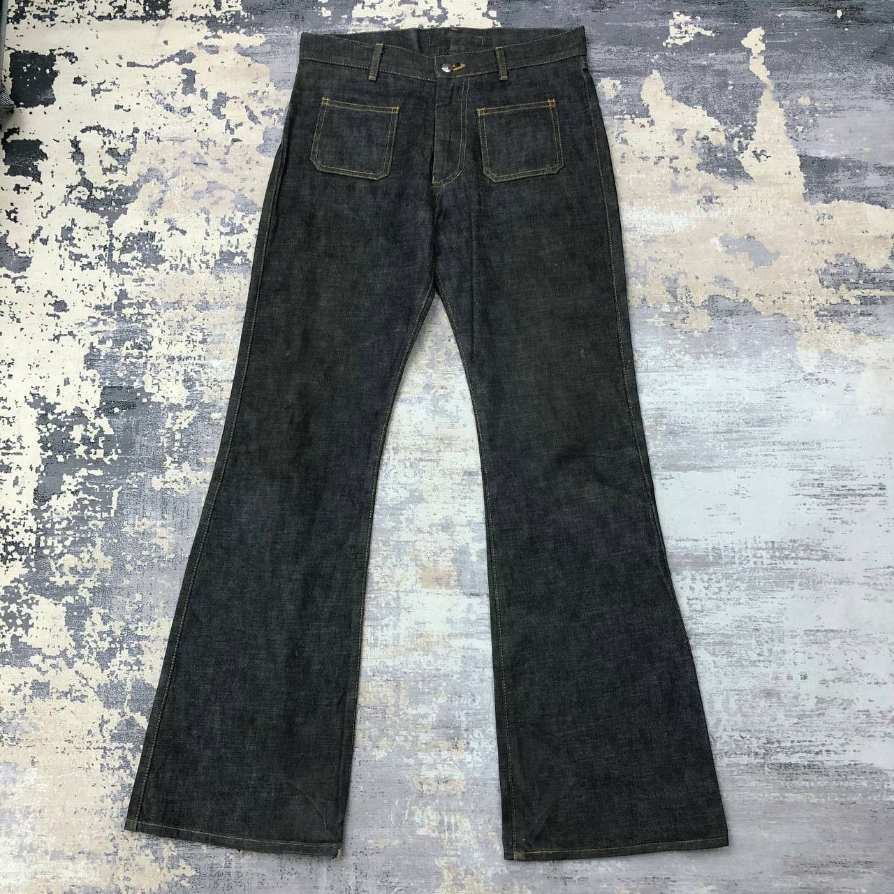 Katharine Hamnett London P143 KATHERINE HAMNETT FLARED DENIM Size US 31 - 1 Thumbnail