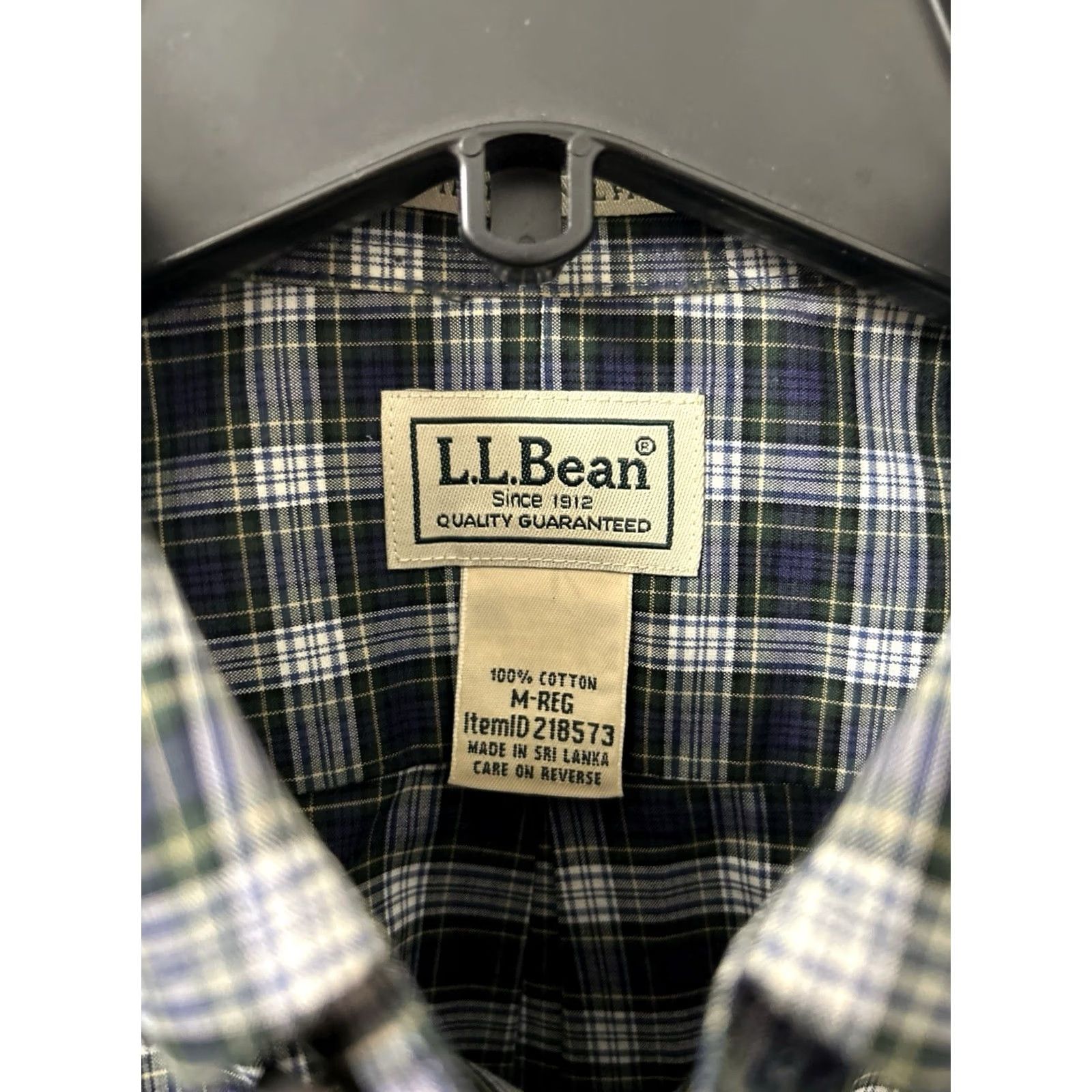 Vintage L.L.Bean Shirt Mens M Blue Plaid Classic Fit Button-Down Long Sleeve Oxford 218573 Size US M / EU 48-50 / 2 - 6 Thumbnail