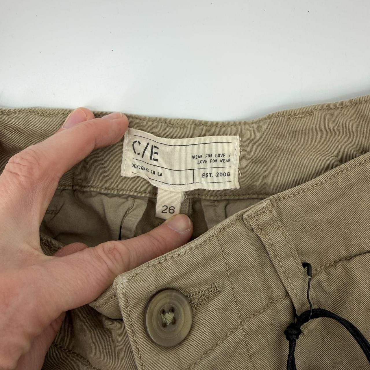Current/Elliot Current Elliot Khaki Chino Pants Women Size 26 Slim Size 26" / US 2 / IT 38 - 2 Thumbnail