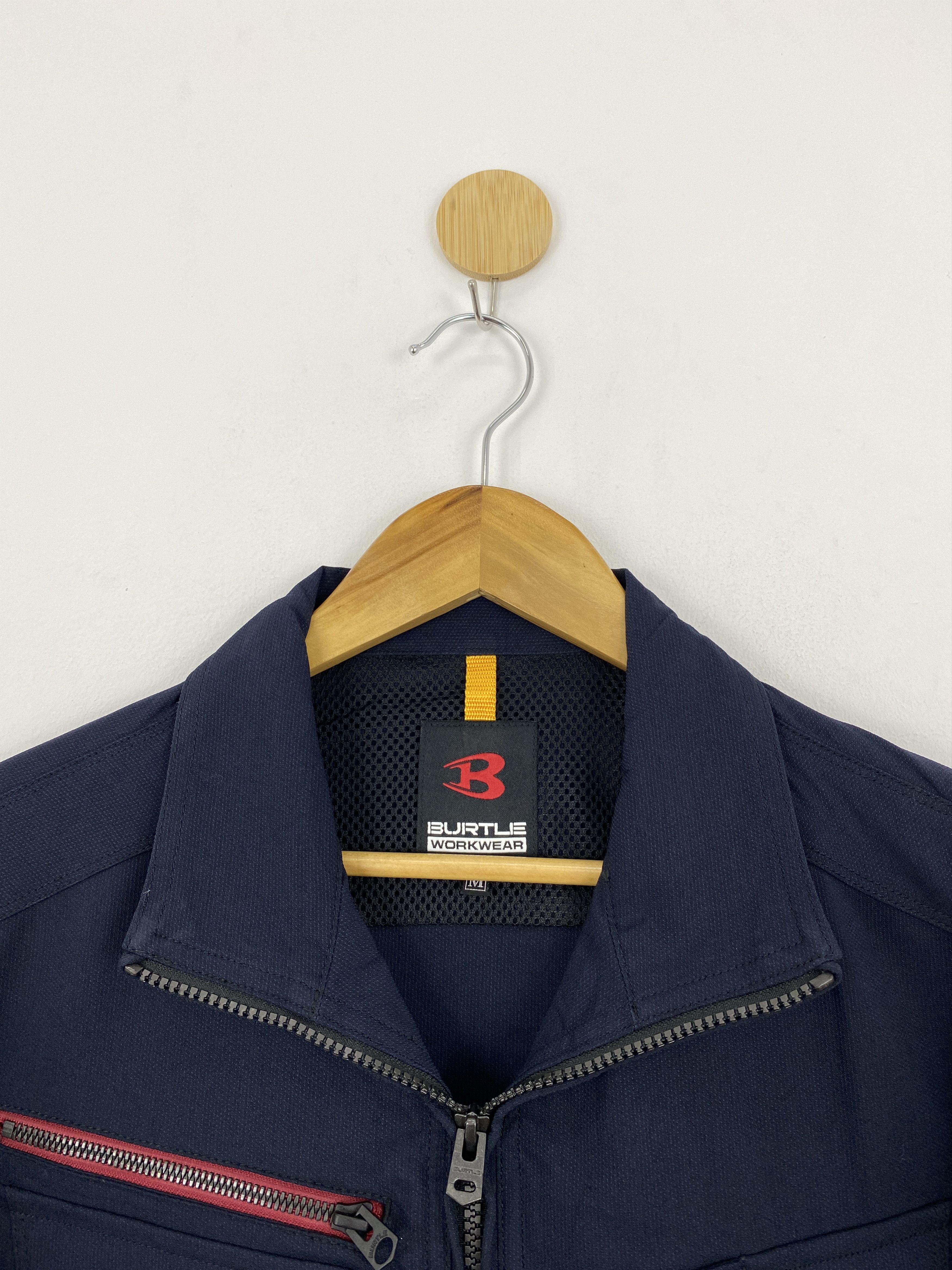 Japanese Brand Vintage 90s Burtle Workwear Zipper Denim Jacket J1794 Size US M / EU 48-50 / 2 - 11 Thumbnail