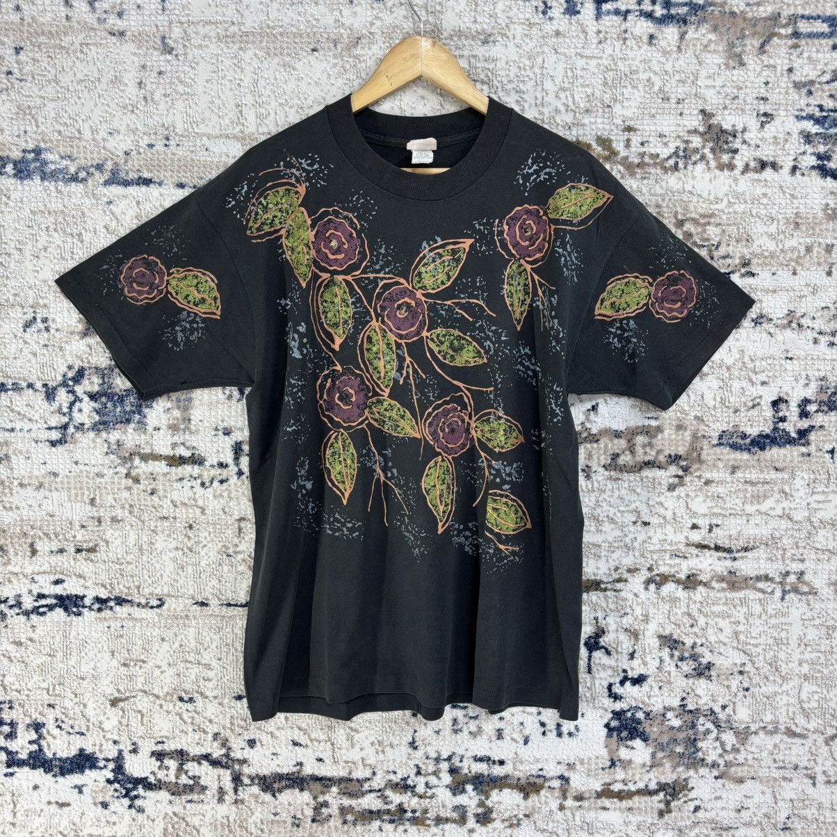 Vintage Vintage 80s Brush Works Custom Hand Painted Art T-shirt Size US L / EU 52-54 / 3 - 2 Thumbnail