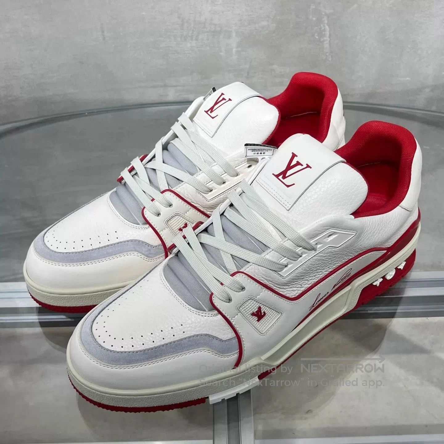 Louis Vuitton White Low-Top Sneakers Size 11. Size US 11 / EU 44 - 2 Thumbnail