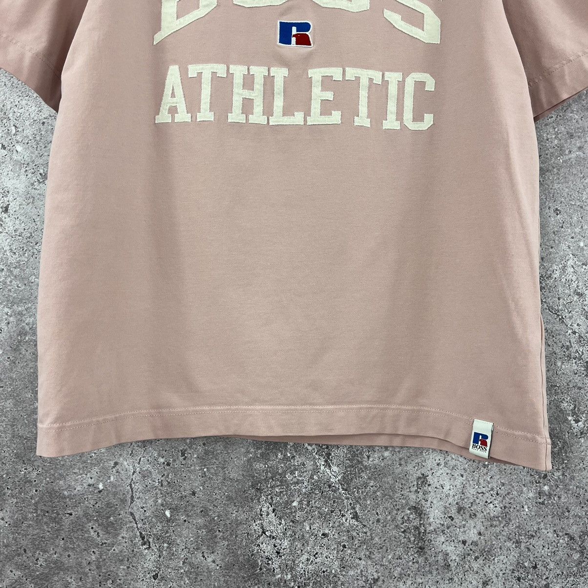 Hugo Boss Hugo Boss x Russel Athletic T-Shirt Big Logo Pink Size M Size US M / EU 48-50 / 2 - 4 Thumbnail
