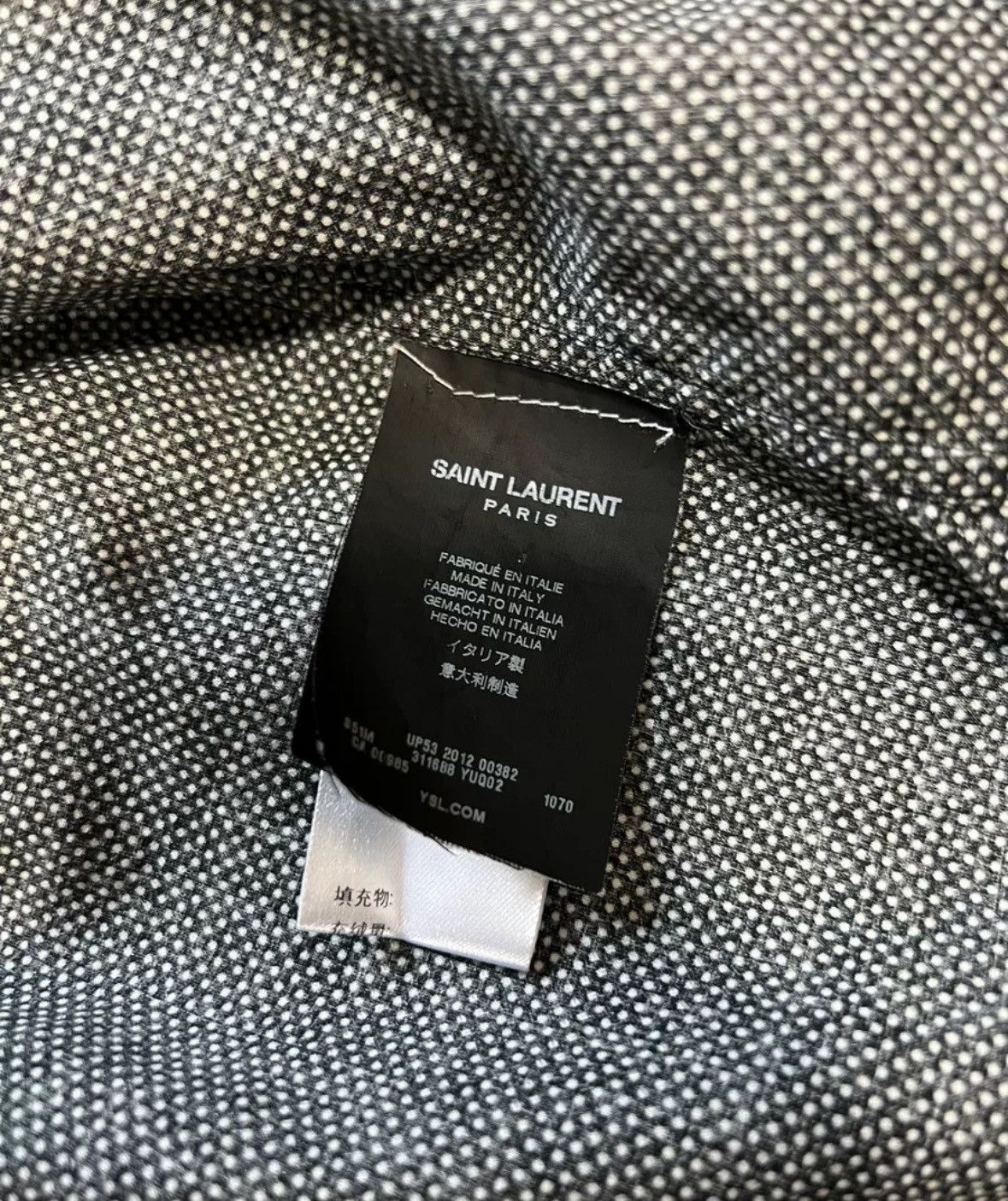 Saint Laurent Paris × Yves Saint Laurent Saint Laurent's first year wavelet dot shirt2412-Nextarrow Size US S / EU 44-46 / 1 - 4 Thumbnail