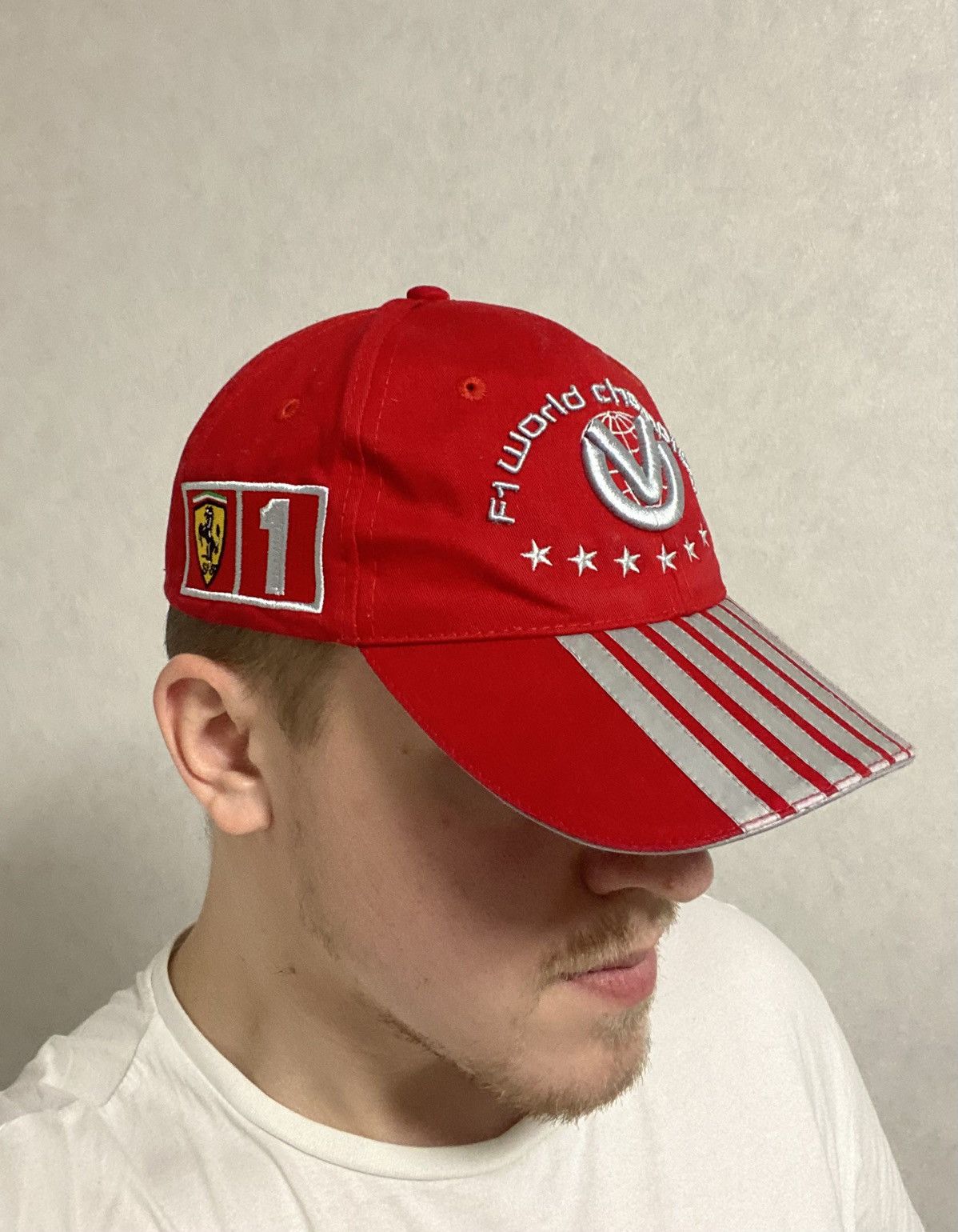 Ferrari × Vintage Ferrari F1 World Champion Michael Schumacher Red Cap Size ONE SIZE - 8 Thumbnail