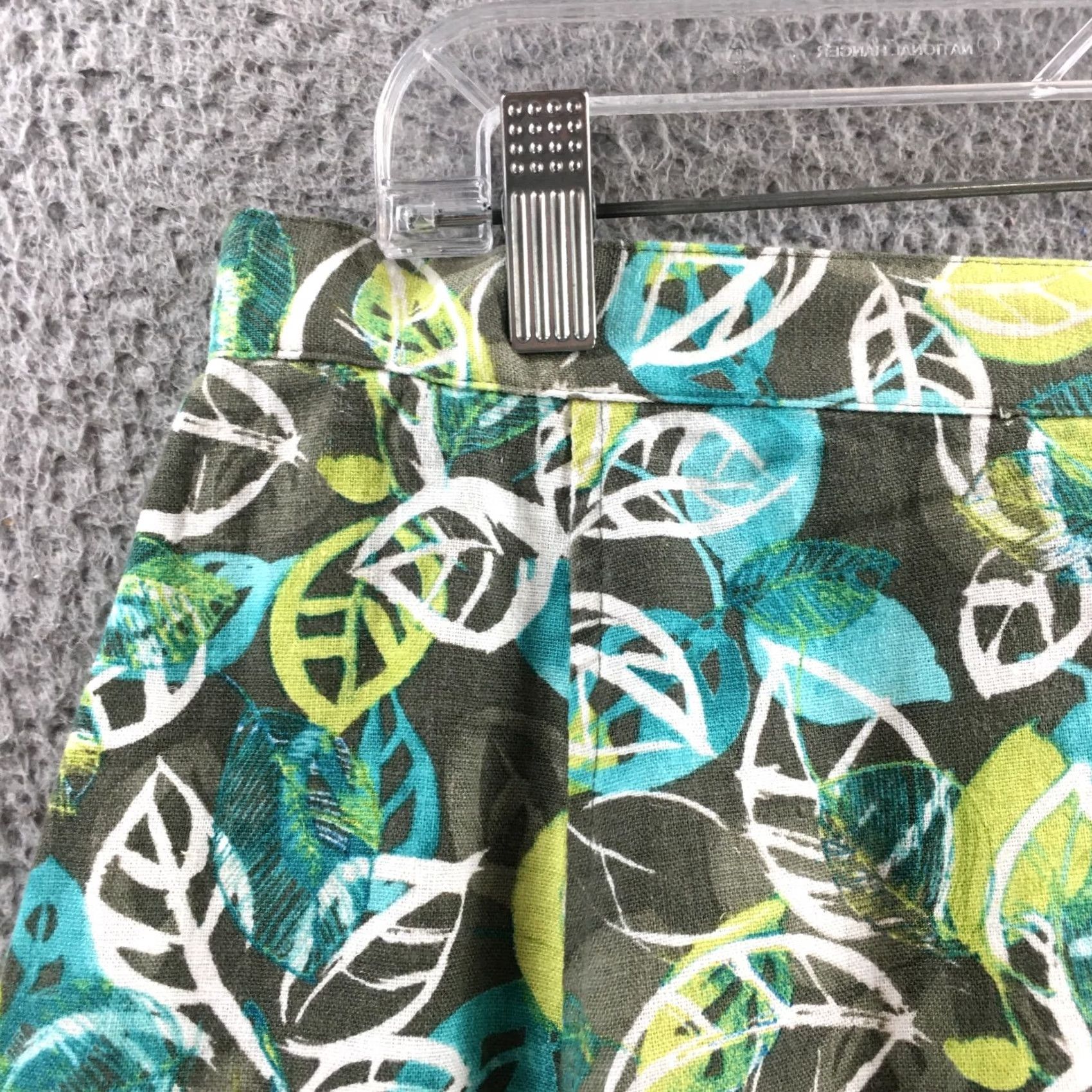Vintage CJ Banks Maxi A-Line Skirt Womens 1X Plus Linen Blend Leaves Print Summer Casual Skirt Womens 1X Plus CJ Banks Linen Blend Leaves Print Summer Casual Size 40" / US 18 - 3 Thumbnail