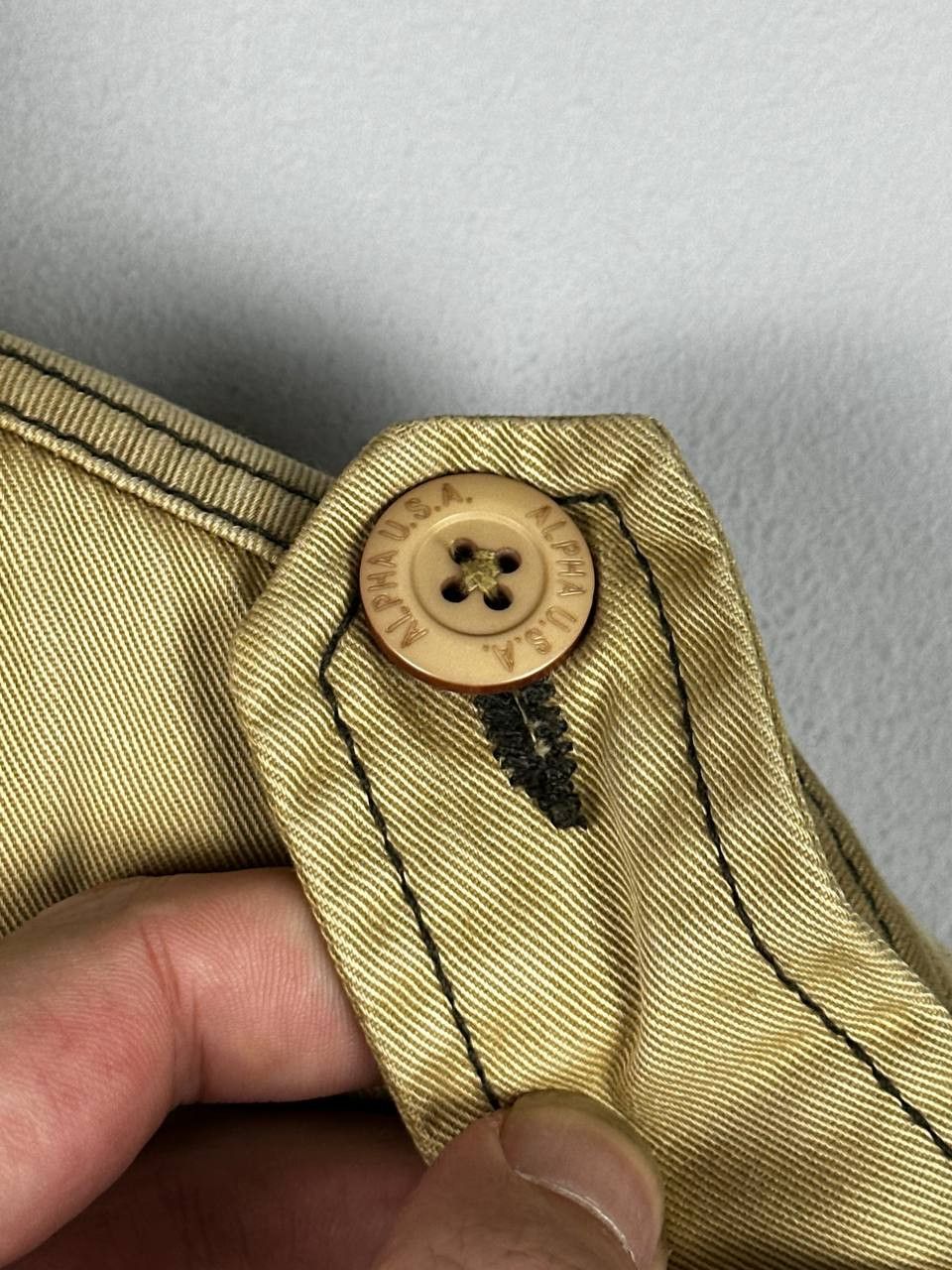 Alpha Industries Vintage 70s Alpha Industries M 65 Field Jacket Beige Size US XL / EU 56 / 4 - 12 Thumbnail