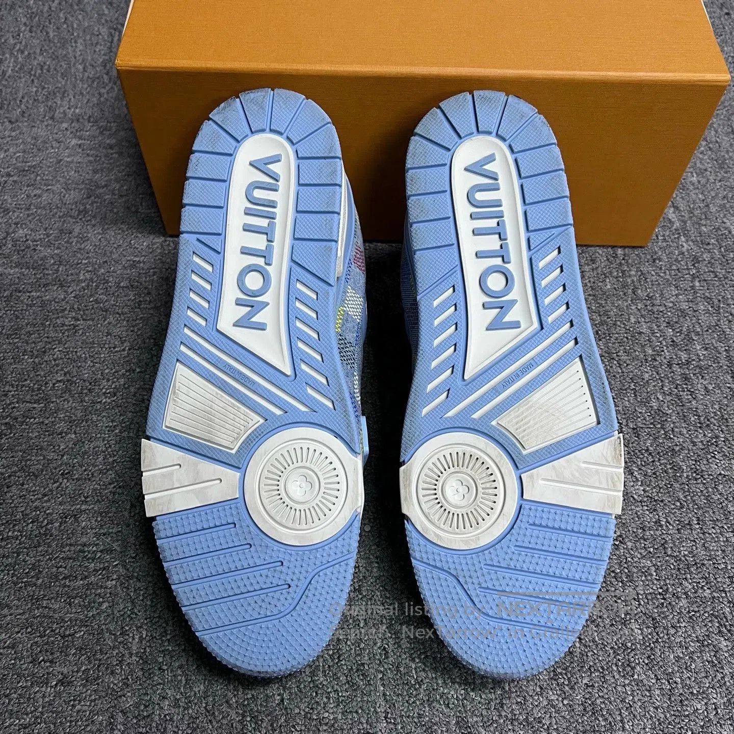 Louis Vuitton louis vuitton blue denim low-top sneakers. Size US 9 / EU 42 - 5 Thumbnail
