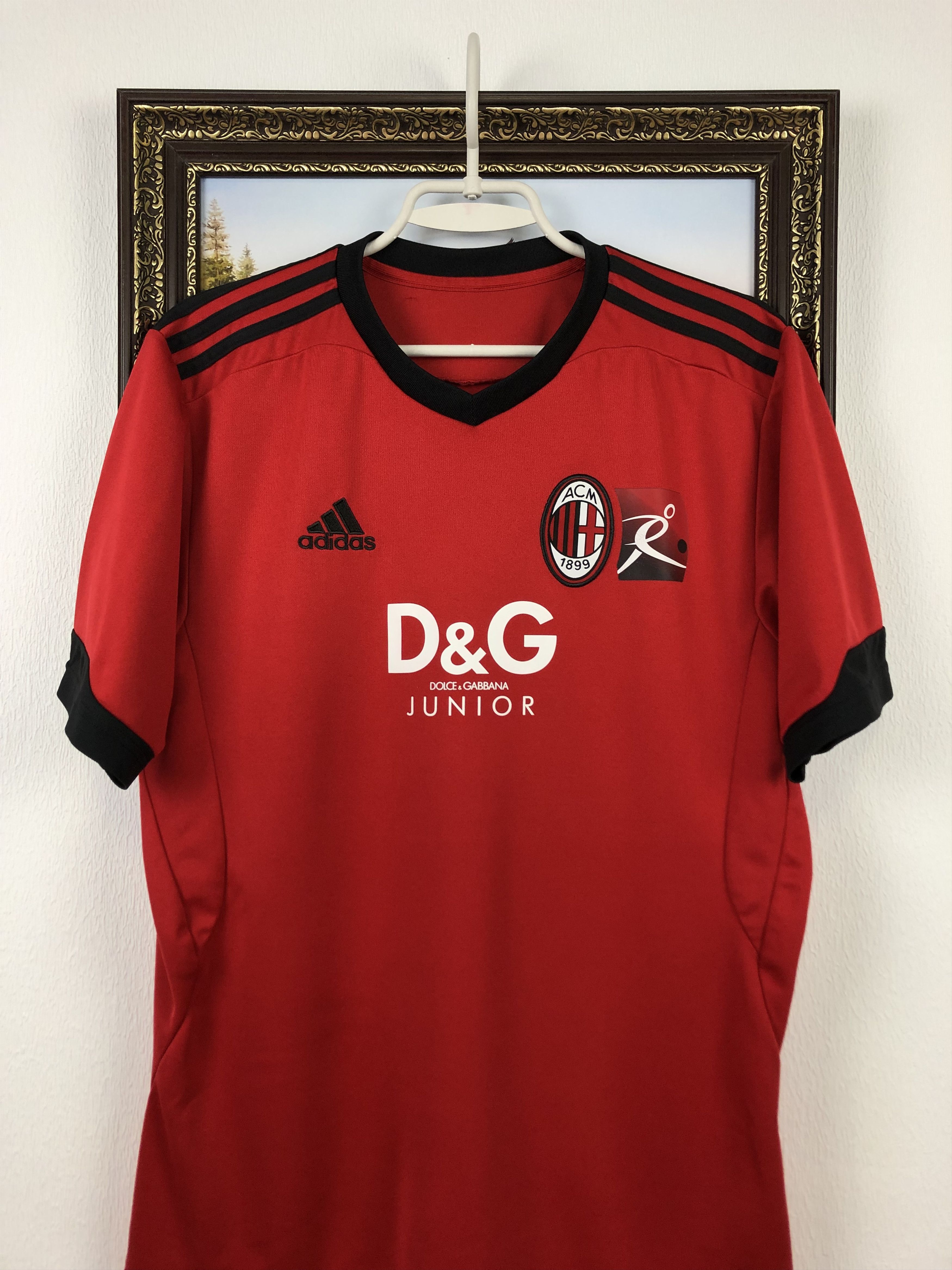 Adidas × Dolce & Gabbana Milan Dolce & Gabbana Jersey shirt ADIDAS Maglia Football Size US M / EU 48-50 / 2 - 2 Thumbnail