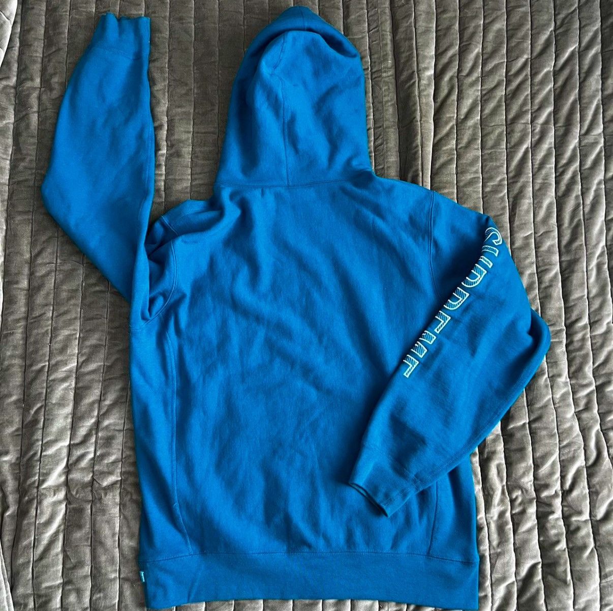Supreme Supreme Sleeve Embroidery Hoodie Dark Aqua Size US L / EU 52-54 / 3 - 3 Thumbnail