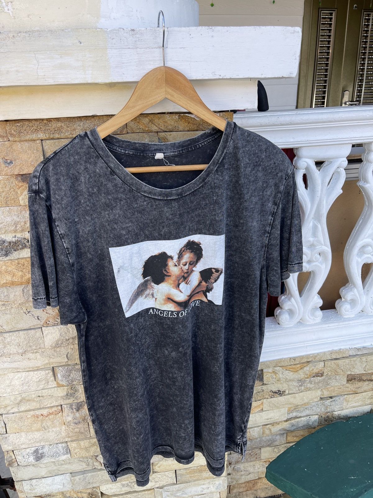Other Rare🔥ANGELS OF LOVE Acid Wash ERD GRUNGE TEE Size US L / EU 52-54 / 3 - 3 Thumbnail