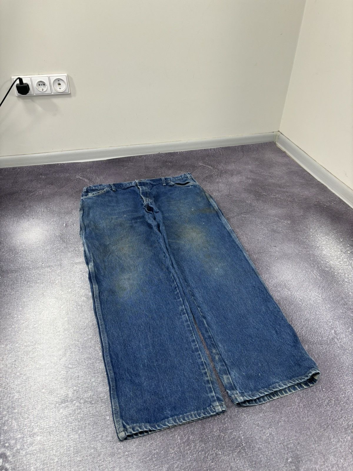 Dickies Vintage Dickies Workwear American Utility Denim Baggy Jeans Size US 38 / EU 54 - 9 Thumbnail