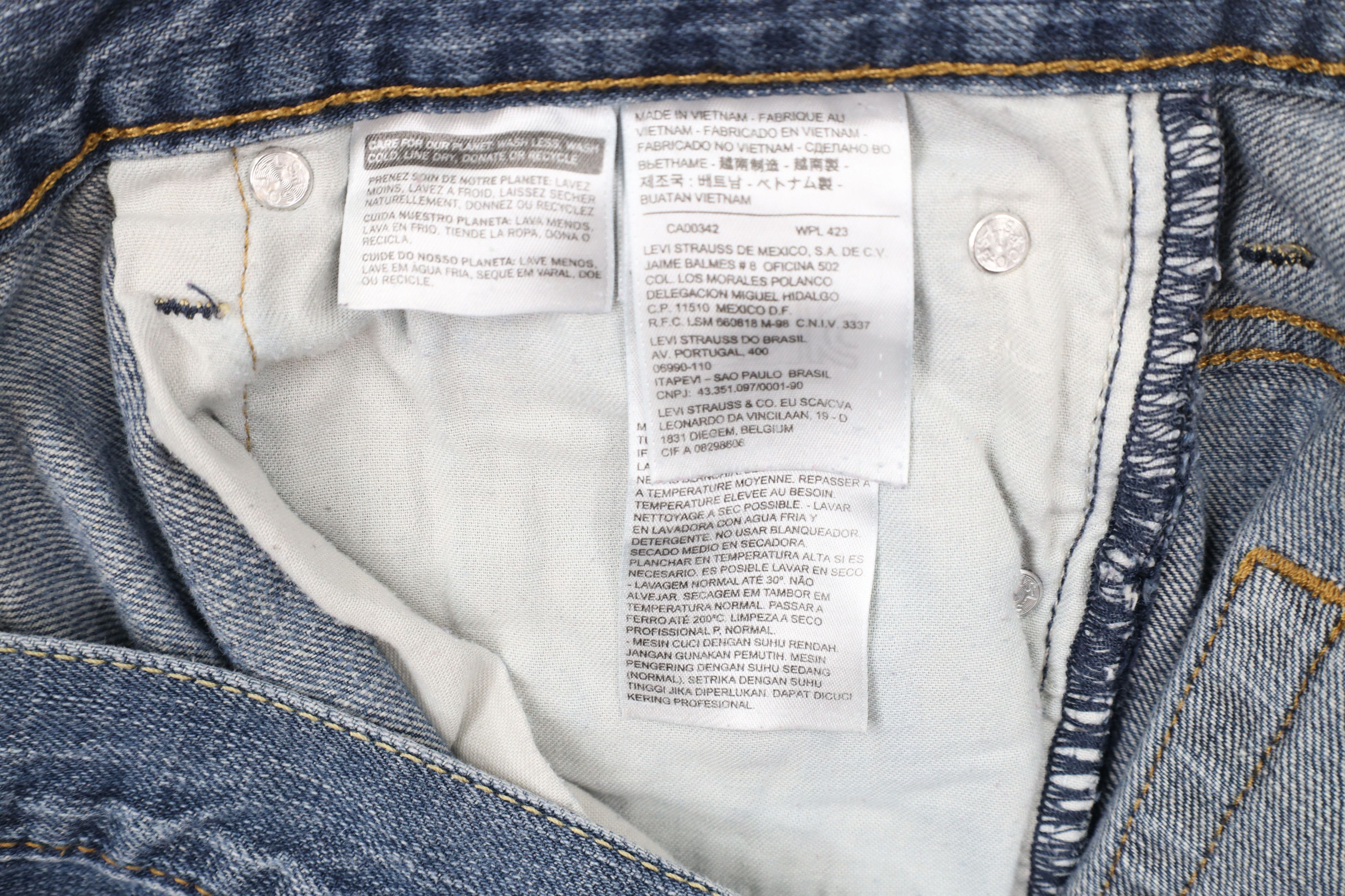 Levi's × Vintage Vintage Y2K Levis 569 Loose Fit Straight Wide Leg Jeans Size US 36 / EU 52 - 7 Thumbnail