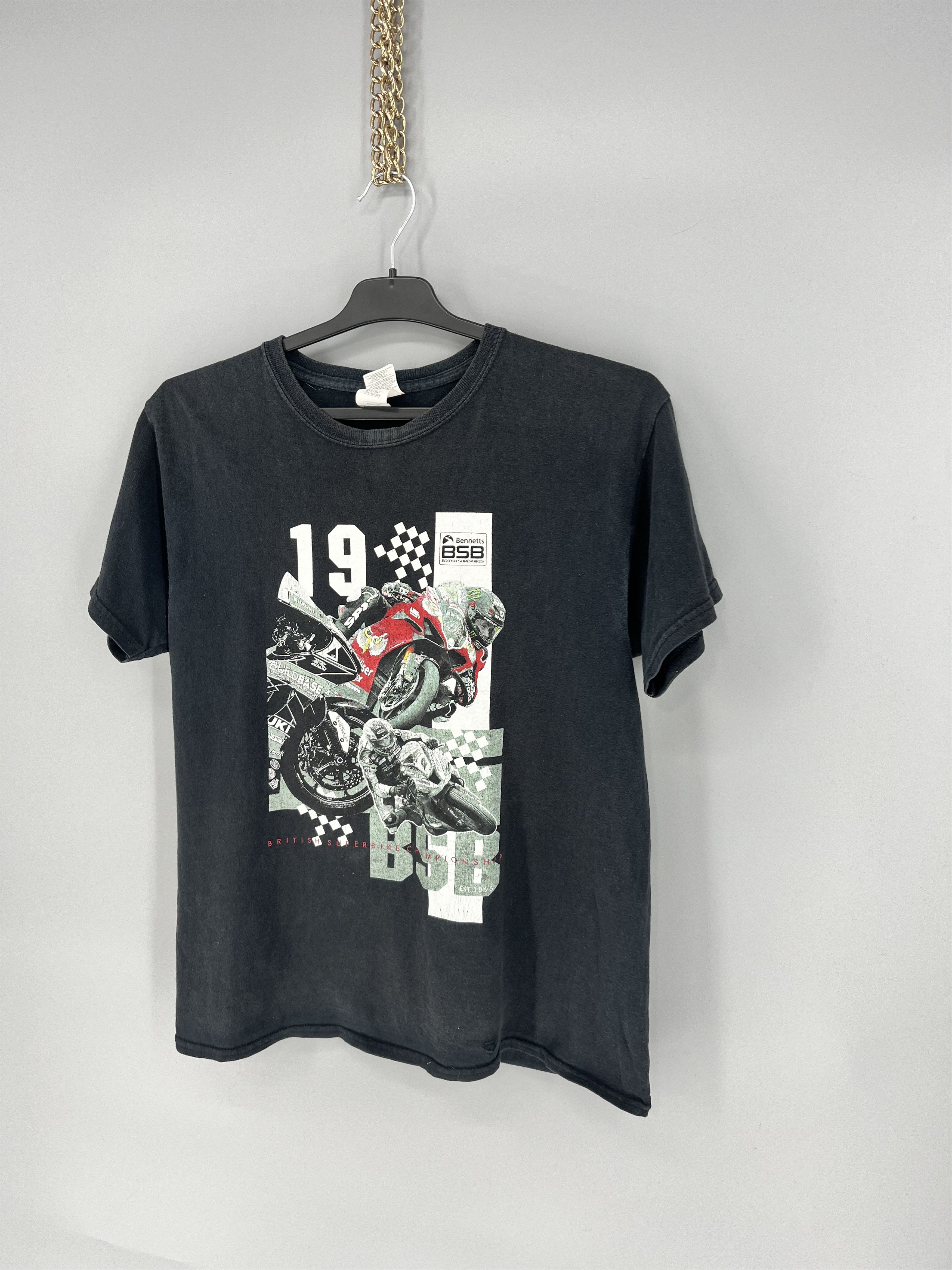 Vintage Vintage BSB British Superbike Faded T-Shirt Y2k Suzuki M617 Size US XL / EU 56 / 4 - 3 Thumbnail