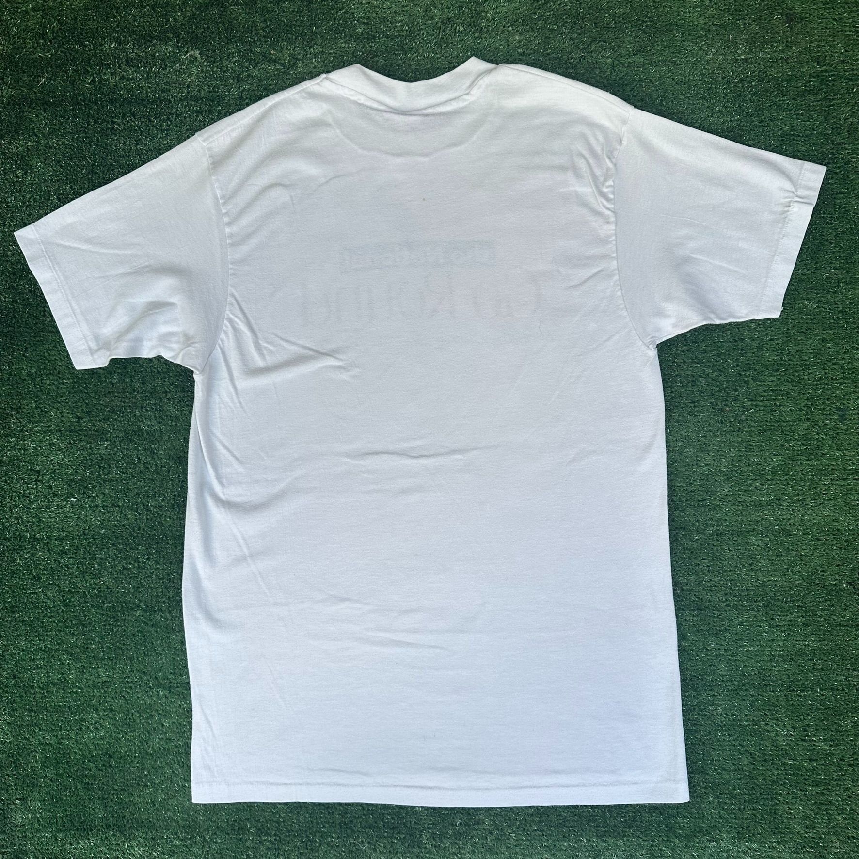 Hanes Vintage 90s The National T-Shirt Single Stitch Hanes 50/50 L Size US L / EU 52-54 / 3 - 5 Thumbnail