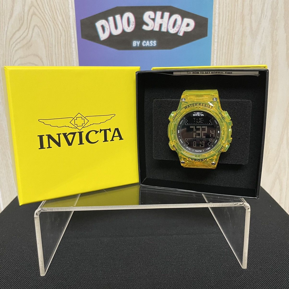 Invicta Invicta Racing Burnout Chrono Digital Yellow Men’s Watch Size ONE SIZE - 1 Thumbnail