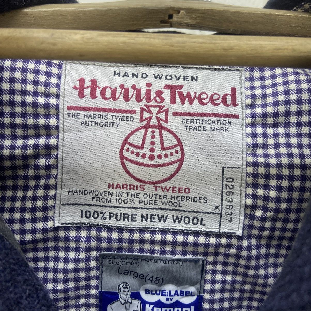 Harris Tweed Vintage Harris Tweed Blue Label Kempel Field Wool Jacket Size US S / EU 44-46 / 1 - 9 Thumbnail
