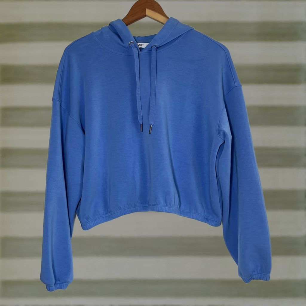 Spanx VINTAGE Spanx Women’s AirEssentials Hoodie Shirt Adult M Blue Pullover Hoodie Women’s XS-XXL? Size M / US 6-8 / IT 42-44 - 1 Thumbnail