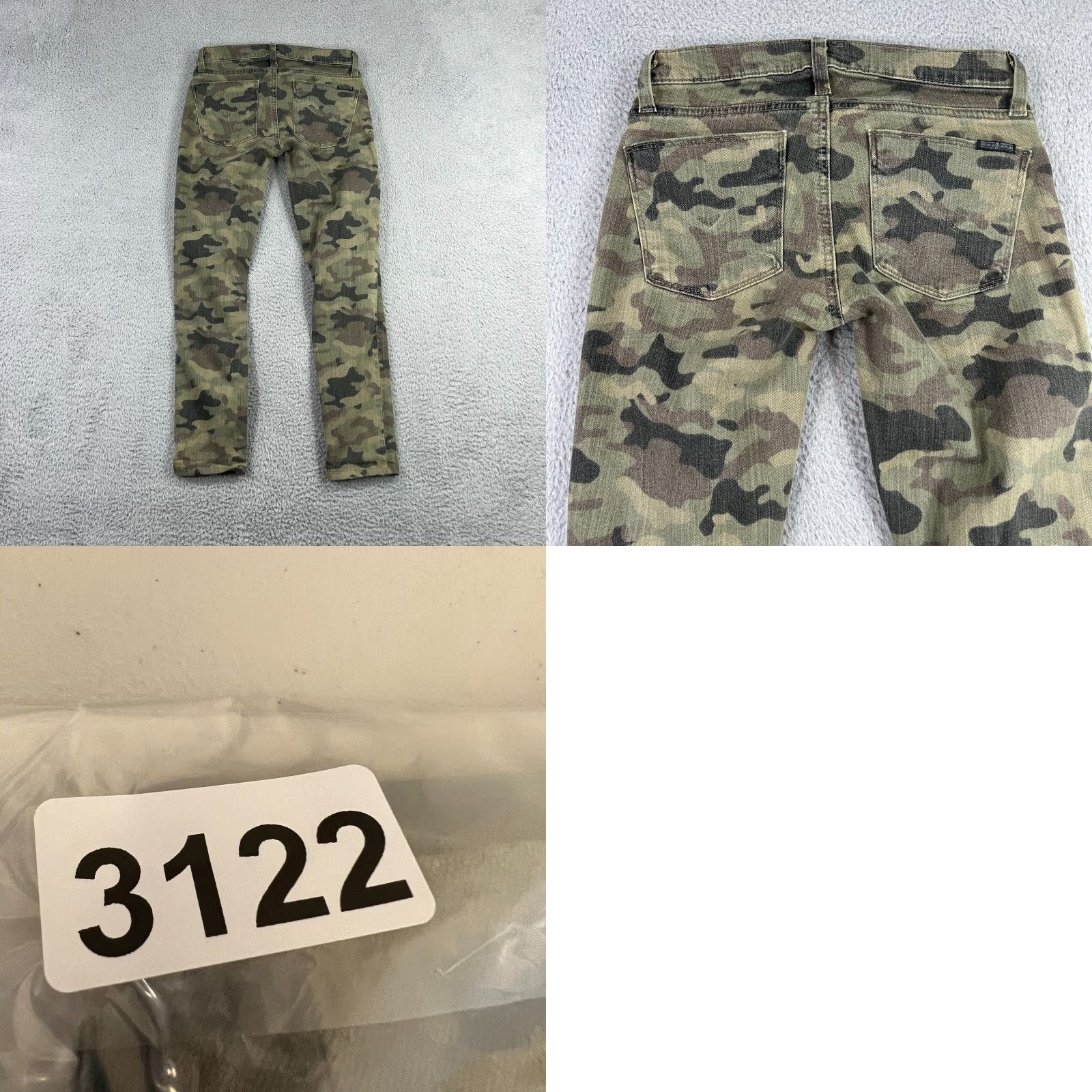 Hudson Hudson Jeans Womens 28 Krista Super Skinny Cropped Jeans Camouflage Print Green Stretch Womens Size 28" / US 6 / IT 42 - 8 Thumbnail