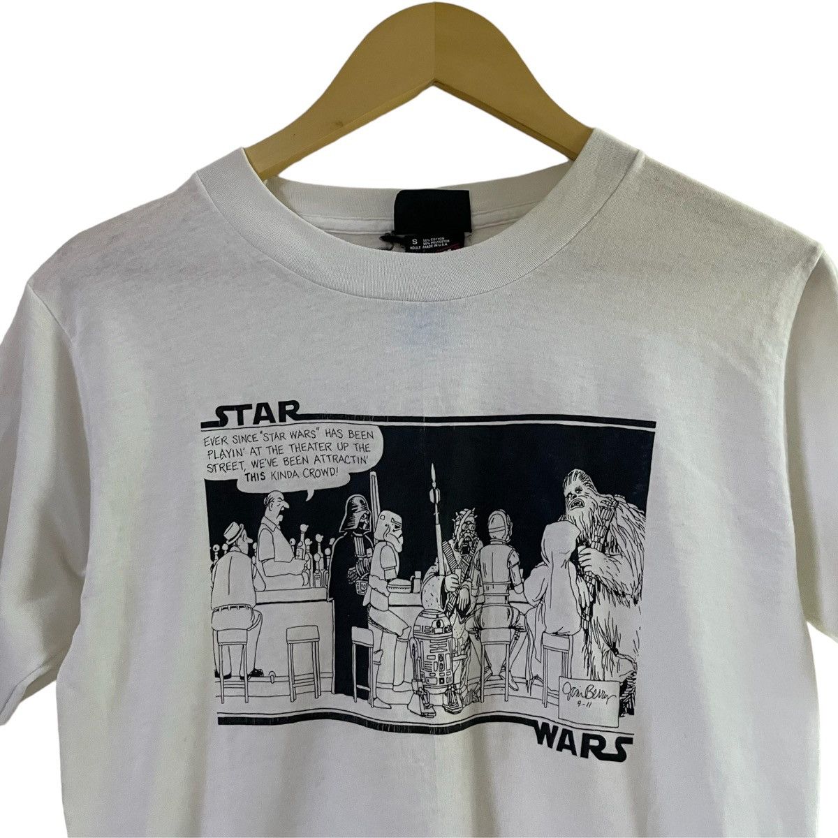Star Wars × Vintage Vintage 90’s Scene Start Wars Fruit Of The Loom Size US S / EU 44-46 / 1 - 4 Thumbnail