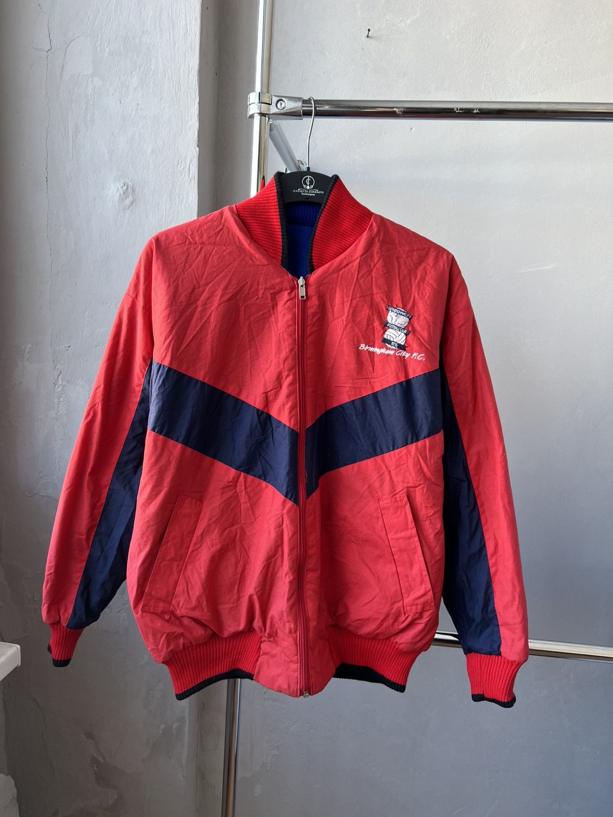 Vintage ICON ULTRAS 80’S BIRMINGHAM CITY VARSITY ZIP BOMBER JACKET M Size US M / EU 48-50 / 2 - 4 Thumbnail