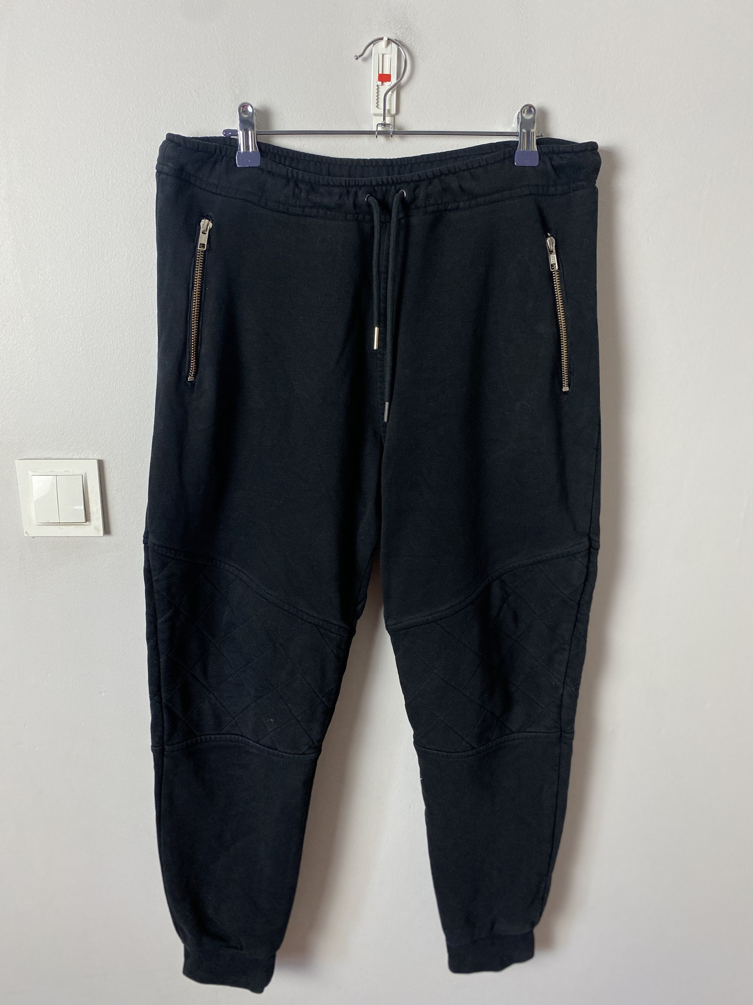 image of Avant Garde x Enfin Leve Michael Van Diem Cotton Sweatpants Joggers in Black, Men's (Size 30)