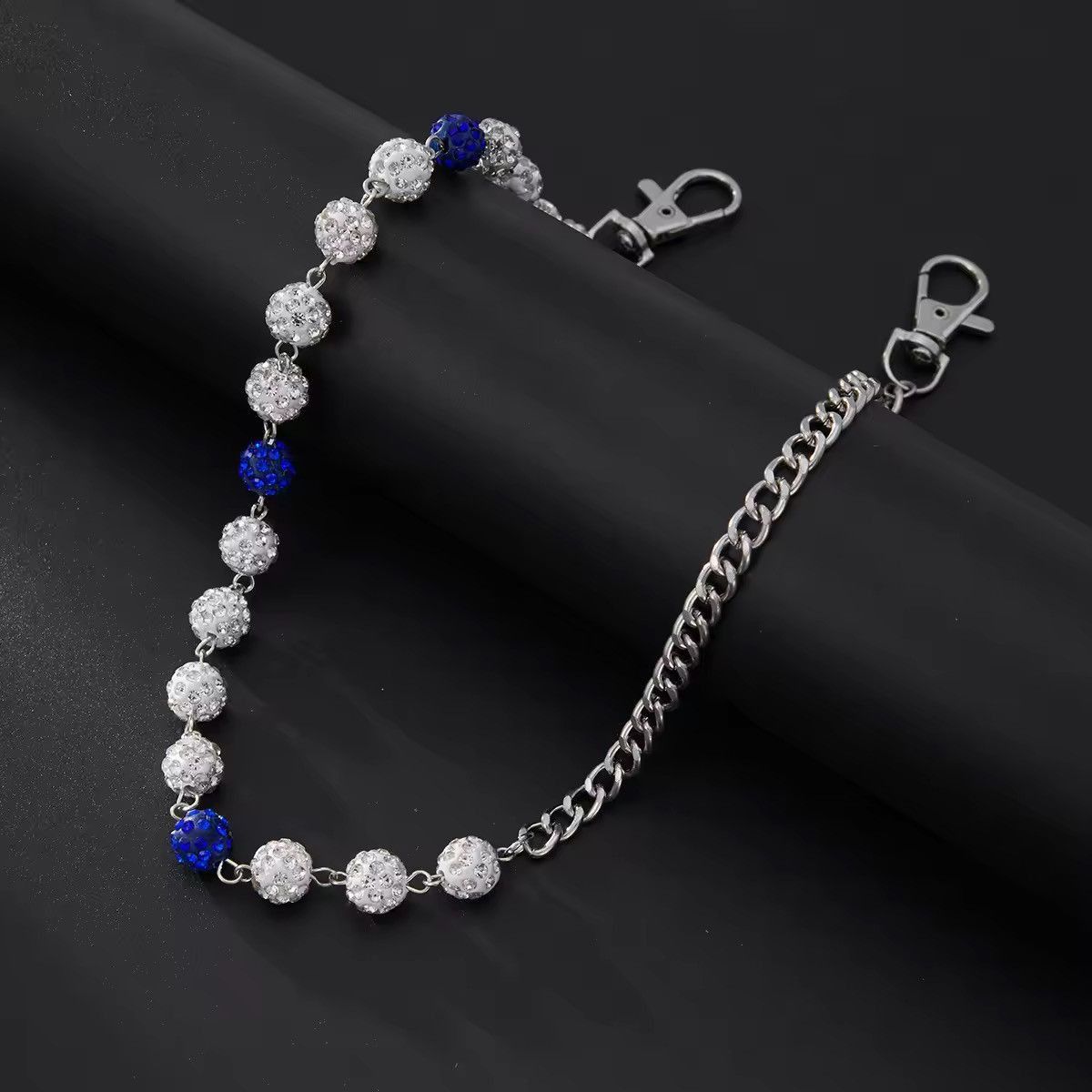 Jewelry Rhinestone Round Ball Pants Chain Size ONE SIZE - 2 Thumbnail
