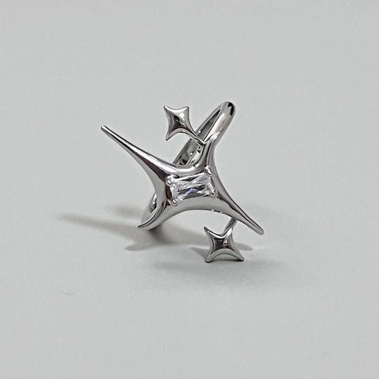 Other Cross Star Opal Ring Size ONE SIZE - 1 Thumbnail