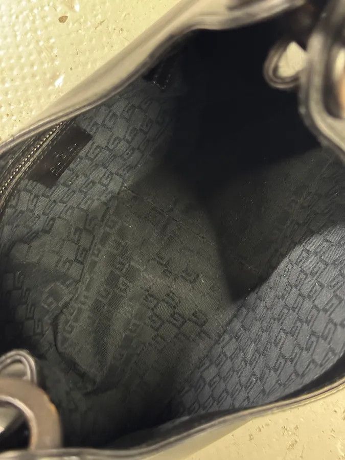 Gucci Gucci Whipstitched Bamboo Hobo Black Leather Hande Bag Size ONE SIZE - 8 Thumbnail
