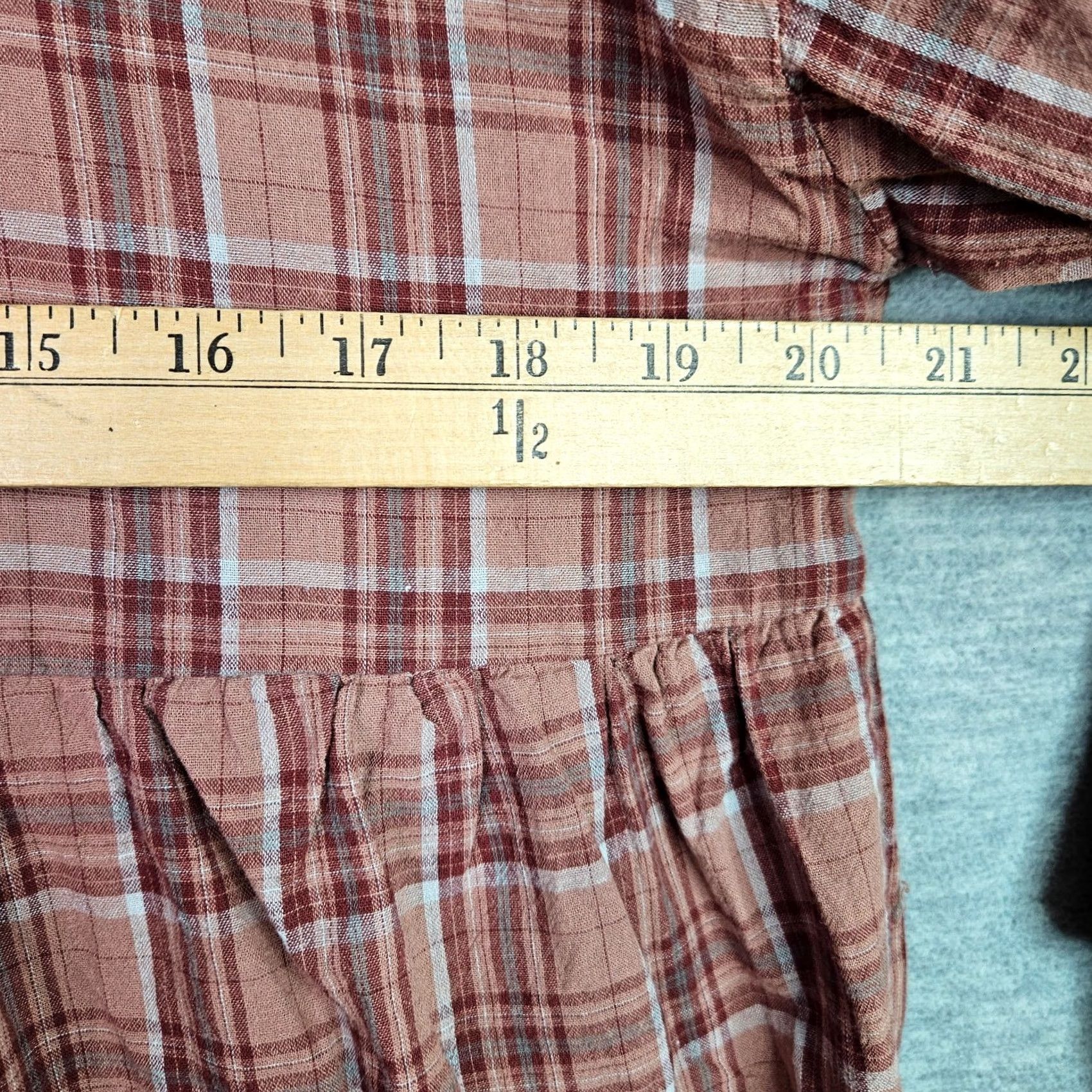 Pinko Dress Forum Blouse Women Multicolor Plaid Puff Sleeve V-Neck Long Sleeve L Casual Size L / US 10 / IT 46 - 5 Thumbnail