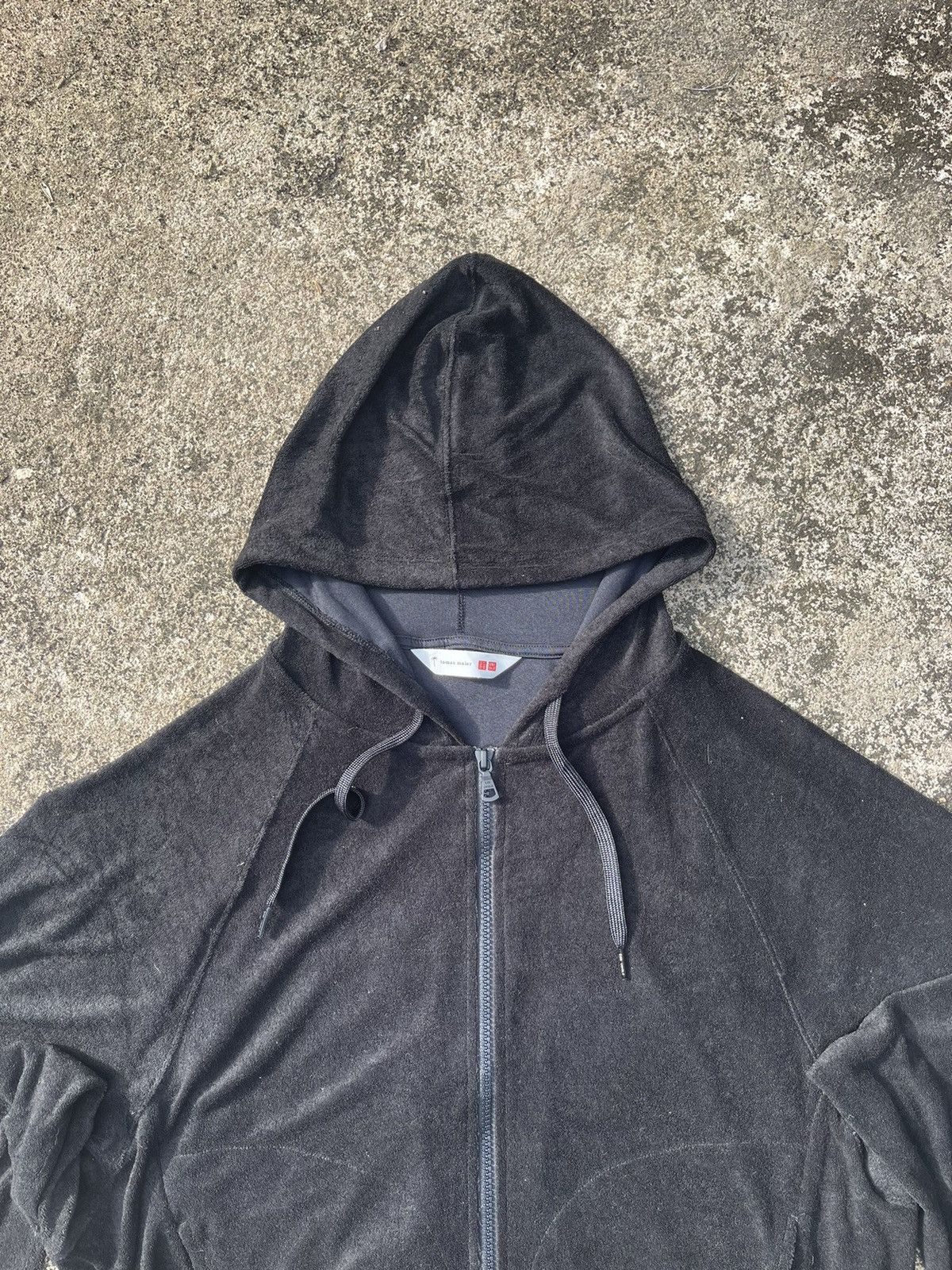 Tomas Maier Tomas Maier x Uniqlo AIRism Black Zip Hoodie 3XL Size US XL / EU 56 / 4 - 2 Thumbnail