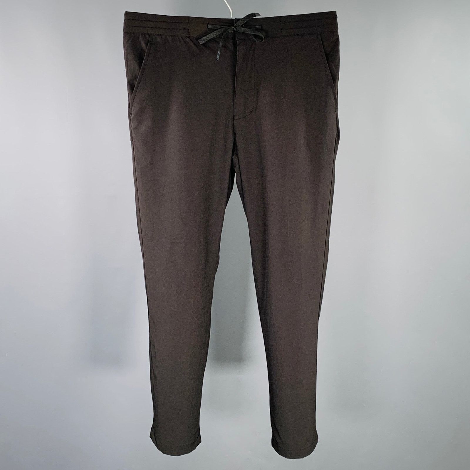 United Arrows Size M Black Polyester Blend Drawstring Casual Pants Size US 29 - 1 Thumbnail