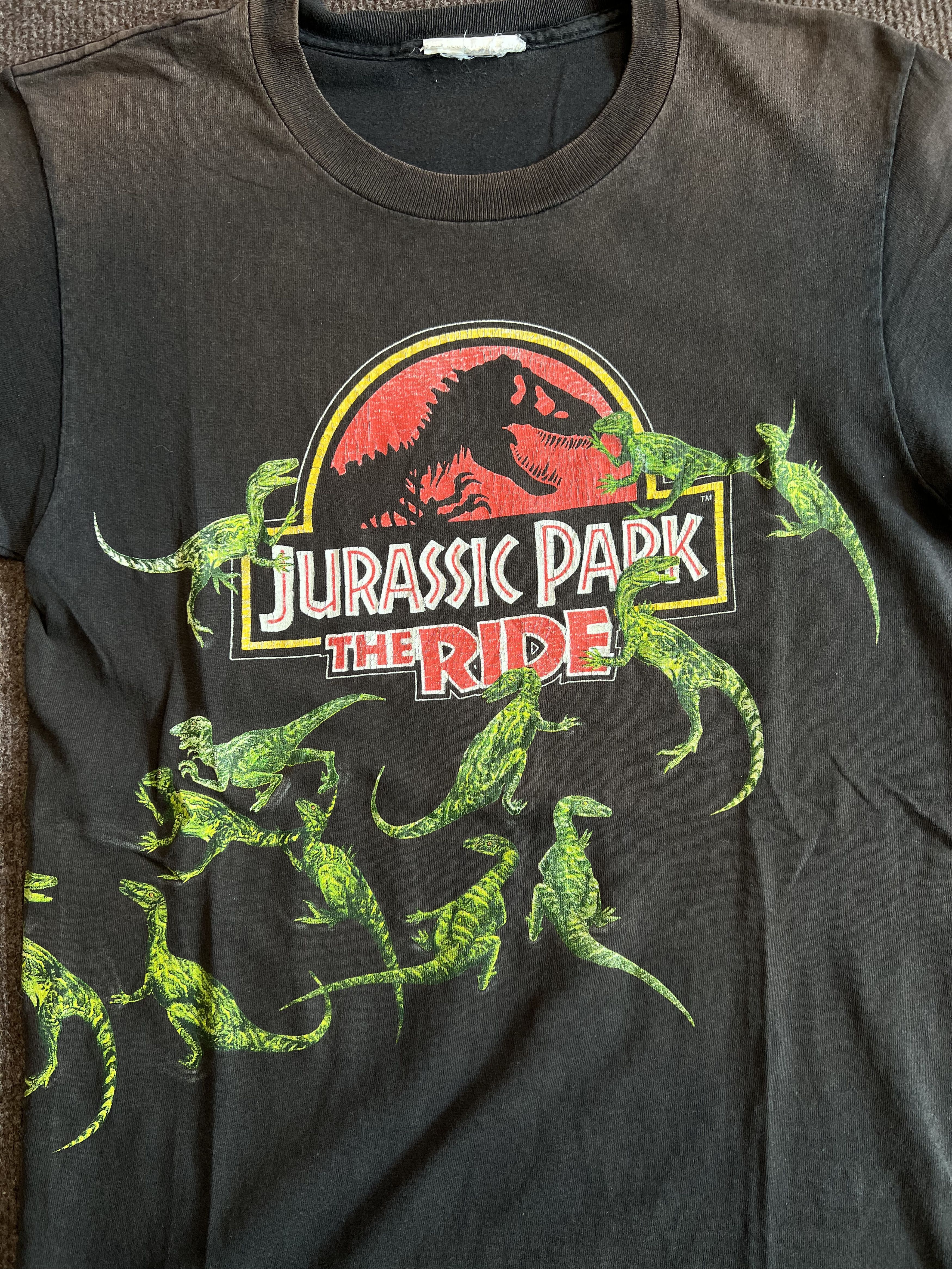 Universal Studios Vintage 90s Jurassic Park The Ride T-Shirt Universal Studios Size US S / EU 44-46 / 1 - 4 Thumbnail