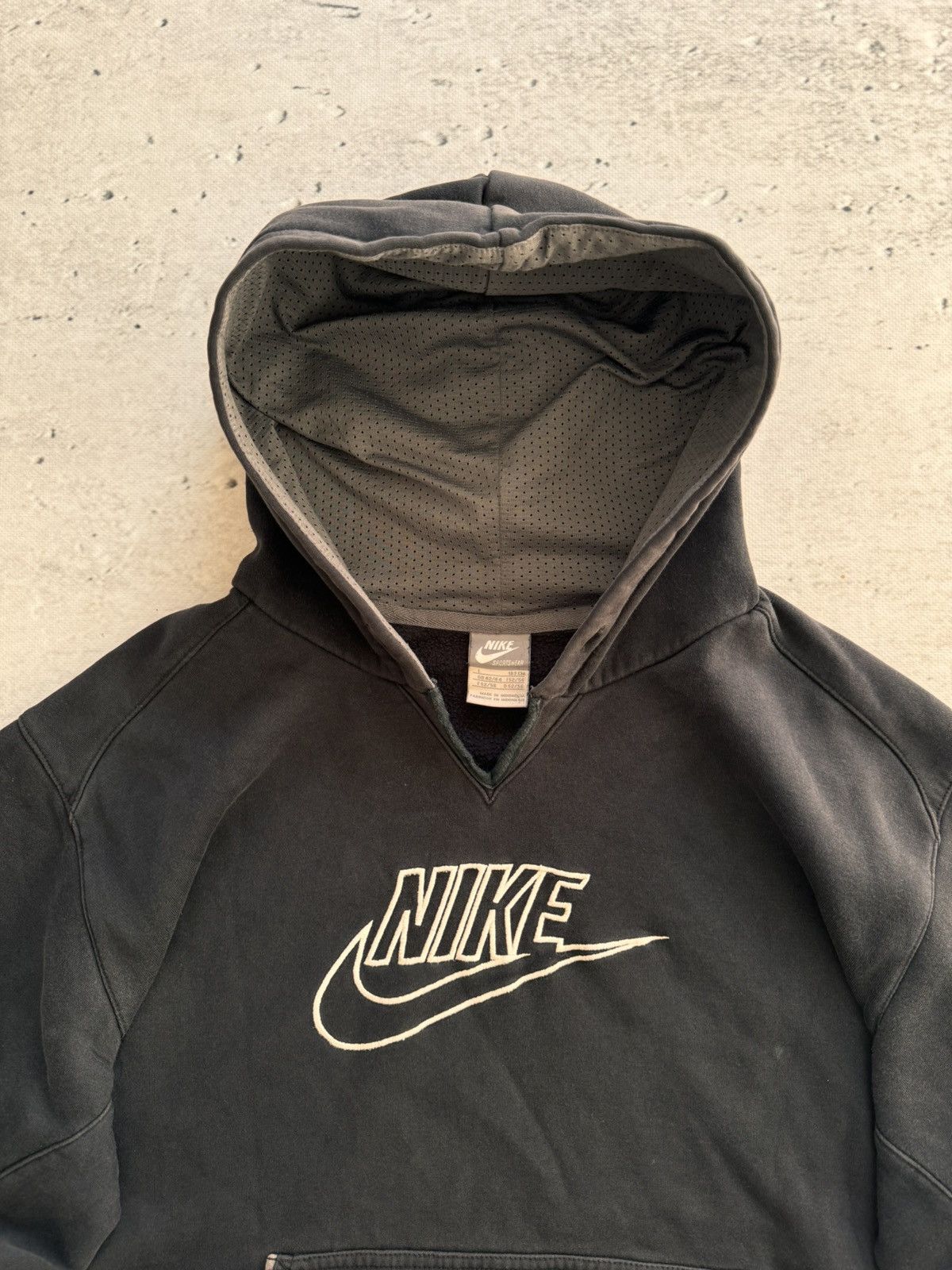 Nike × Vintage NIKE VINTAGE CENTER LOGO OVERSIZE BOXY HOODIE Size US L / EU 52-54 / 3 - 4 Thumbnail