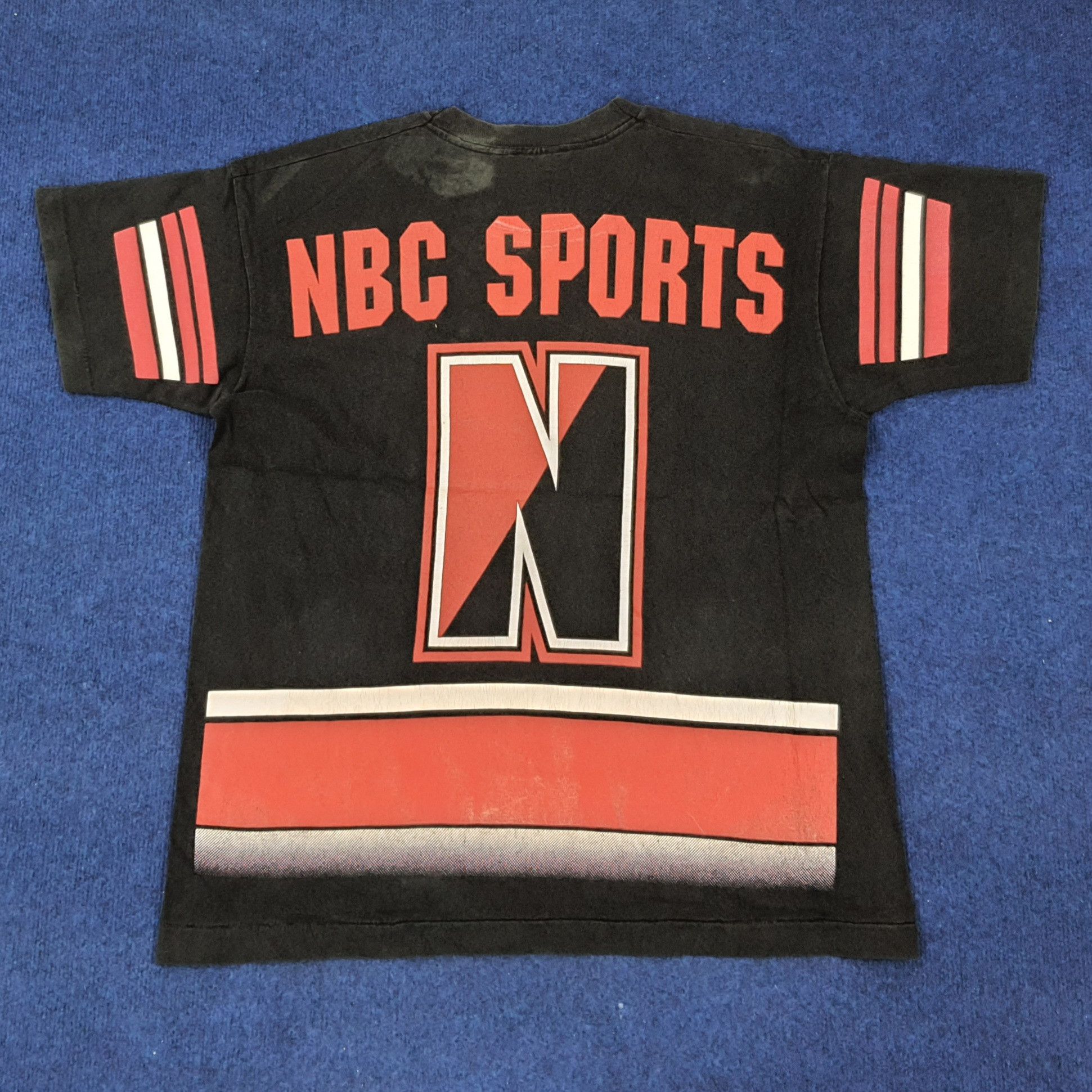 Pro Player × Vintage Vintage 90s NBC Sports Pro Player Broadcast Tshirt Size US XL / EU 56 / 4 - 4 Thumbnail