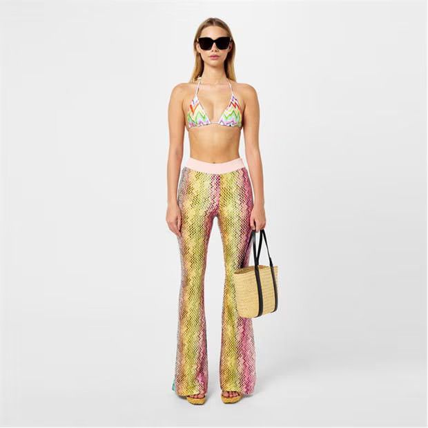 Missoni o1g2r1mq1124 Flare Trouser in Multicolor Size 28" / US 6 / IT 42 - 6 Thumbnail