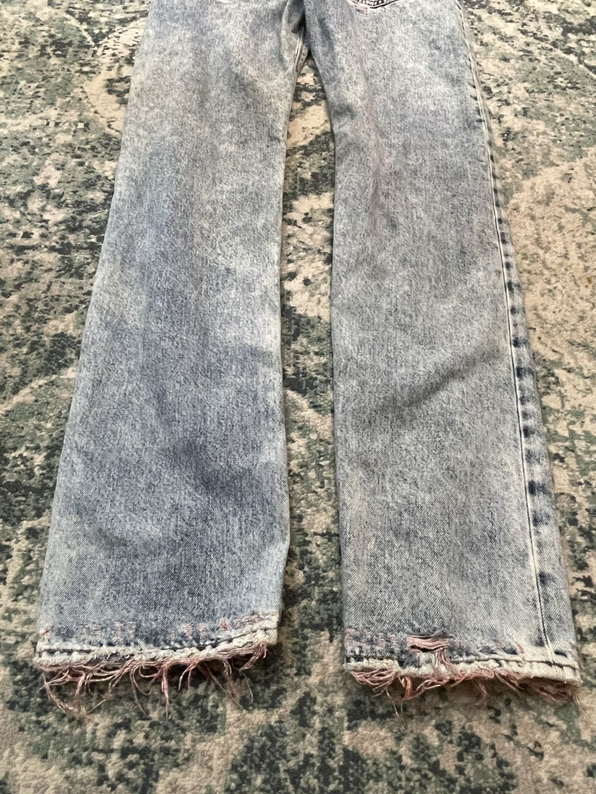 Diesel Diesel Made in Italy Faded Blue Wash Regular Slim Jeans Size US 29 - 21 Thumbnail