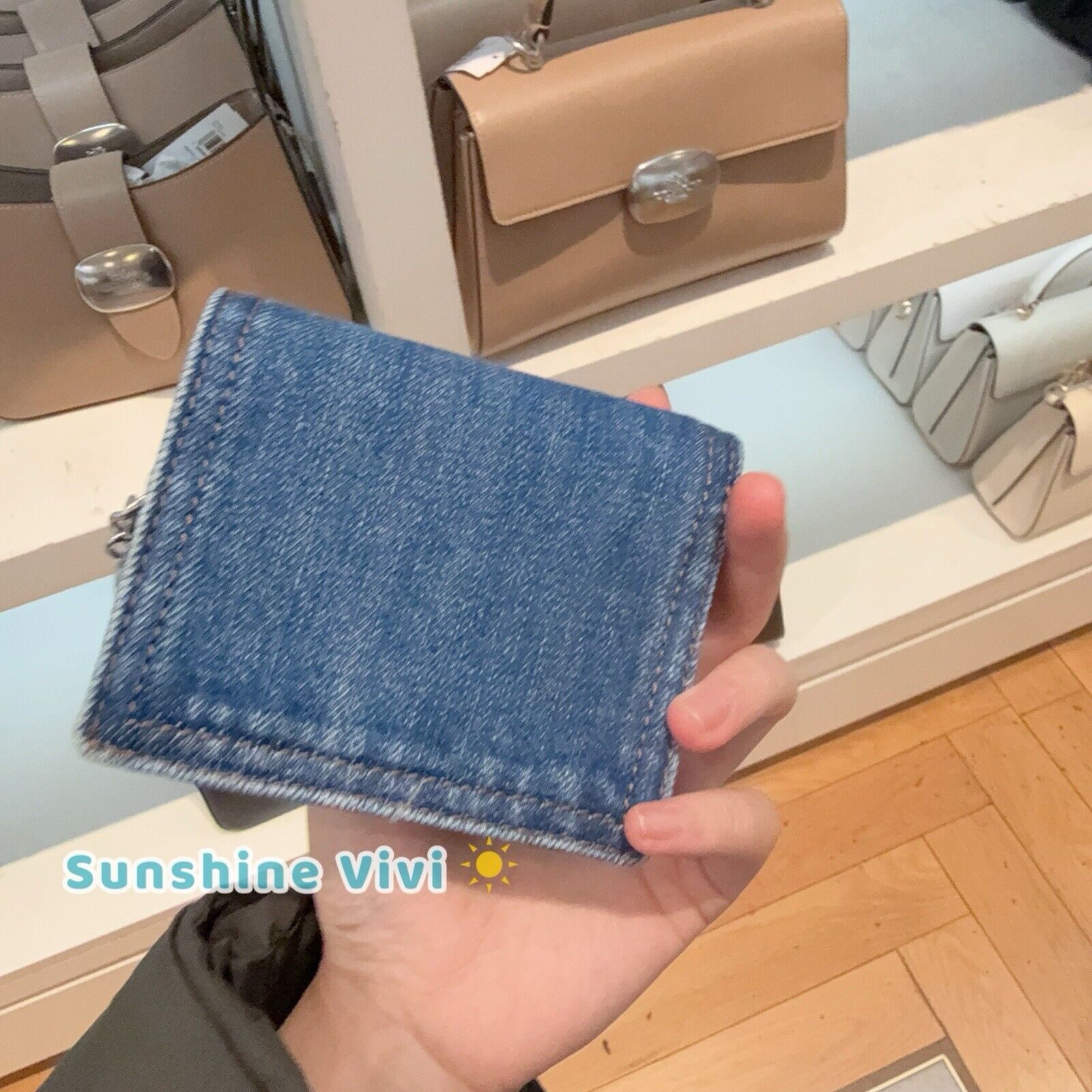 Coach NWT Coach CAP07 Snap Wallet In denim/Silver/Indigo Size ONE SIZE - 5 Thumbnail