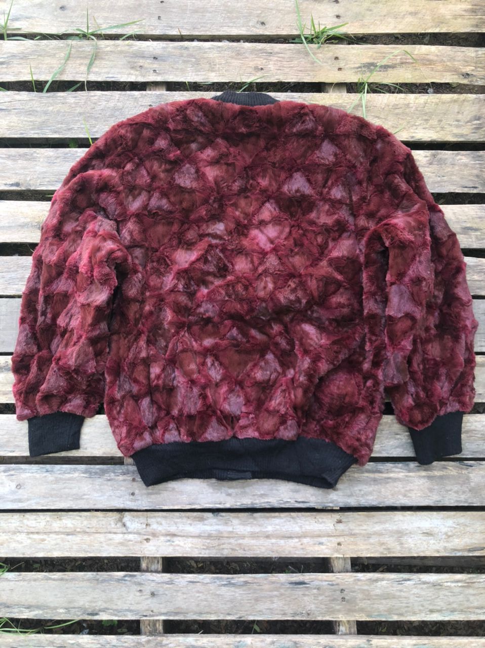 If Six Was Nine Vintage Diamond Mink Fur Coat Jacket Size US L / EU 52-54 / 3 - 2 Thumbnail