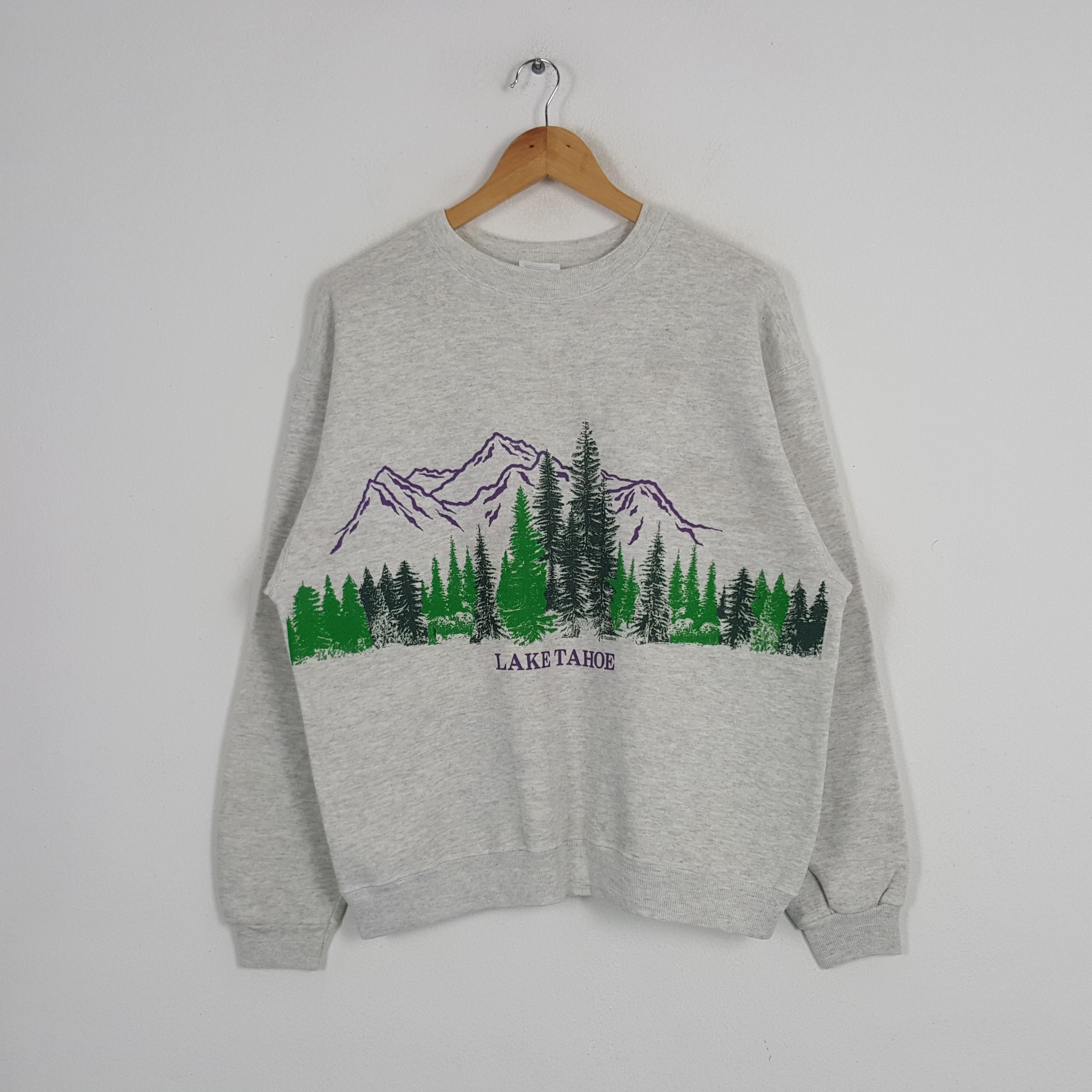 Vintage Vintage Lake Tahoe American Outdoor Style Sweatshirt Size US XL / EU 56 / 4 - 1 Thumbnail