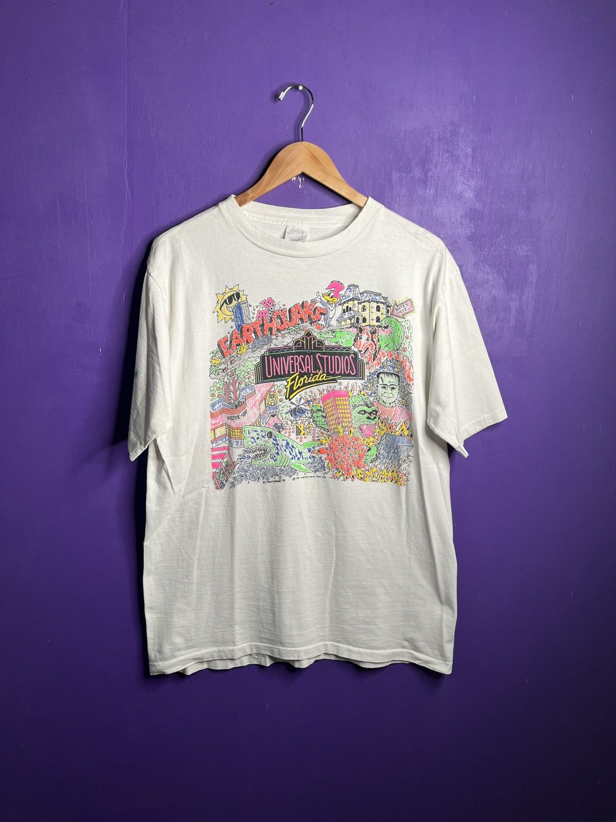 Universal Studios × Vintage Vintage 1989 Unviersal studios attractions t-shirt Size US L / EU 52-54 / 3 - 1 Thumbnail