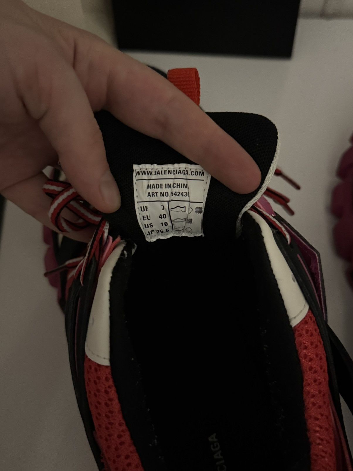 Balenciaga ⛔️Balenciaga track 1 black pink red white 40 Size US 7 / EU 40 - 6 Thumbnail