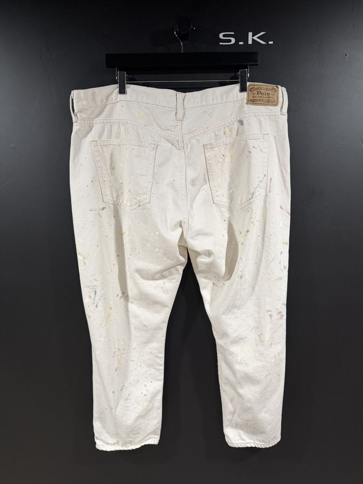 Polo Ralph Lauren 2010s Vintage Polo Ralph Lauren Paint Splatter Denim Jeans Size US 41 - 7 Thumbnail