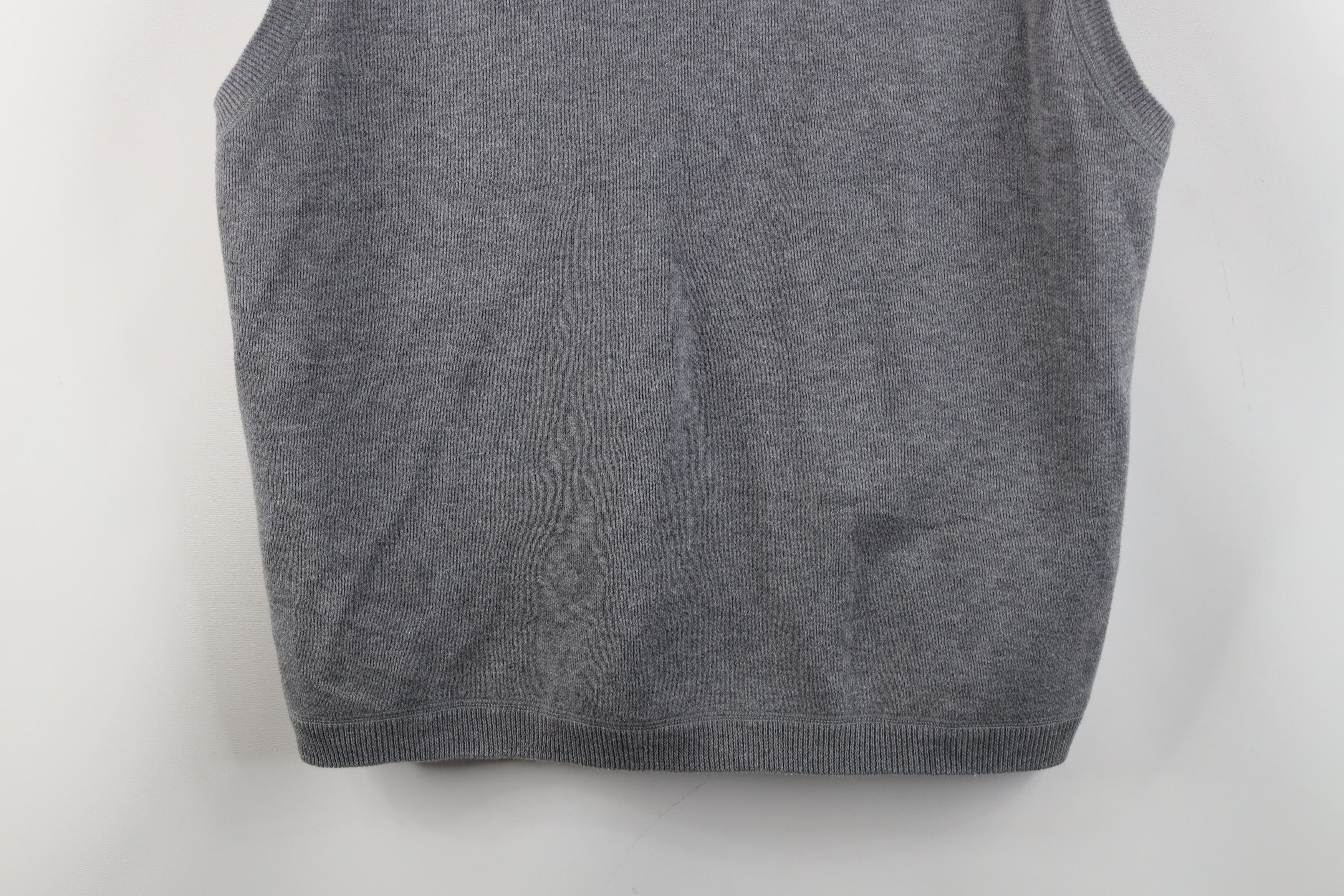 Eddie Bauer × Vintage Vintage Eddie Bauer Reversible Cotton Knit Sweater Vest Gray Size US XL / EU 56 / 4 - 14 Thumbnail