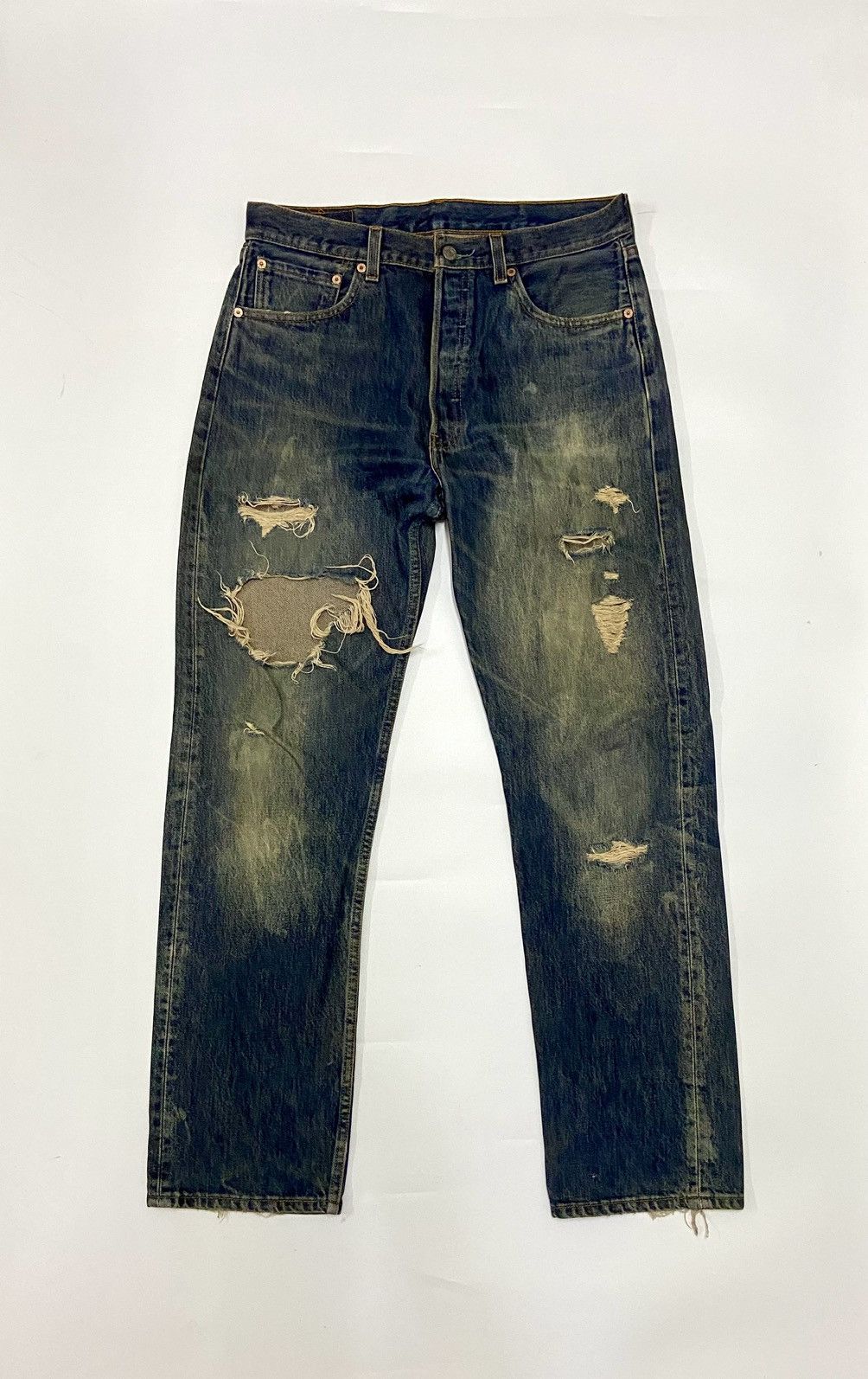 Levi's LEVI'S 501 DISTRESSED JEANS Size US 33 - 1 Thumbnail