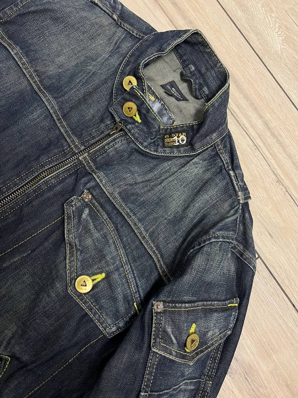 G-Star G-Star Raw Vintage Elwood 96 Denim Zip Jacket Biker sz L Size US L / EU 52-54 / 3 - 7 Thumbnail